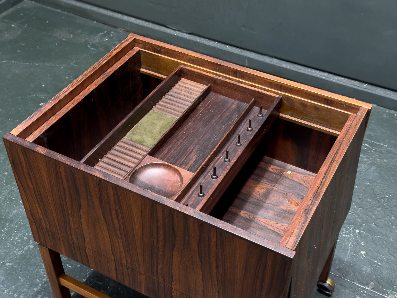 Rosewood Sewing Table