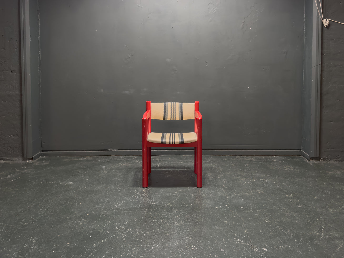 BS Mobler Red Gloss Upholstered Chair