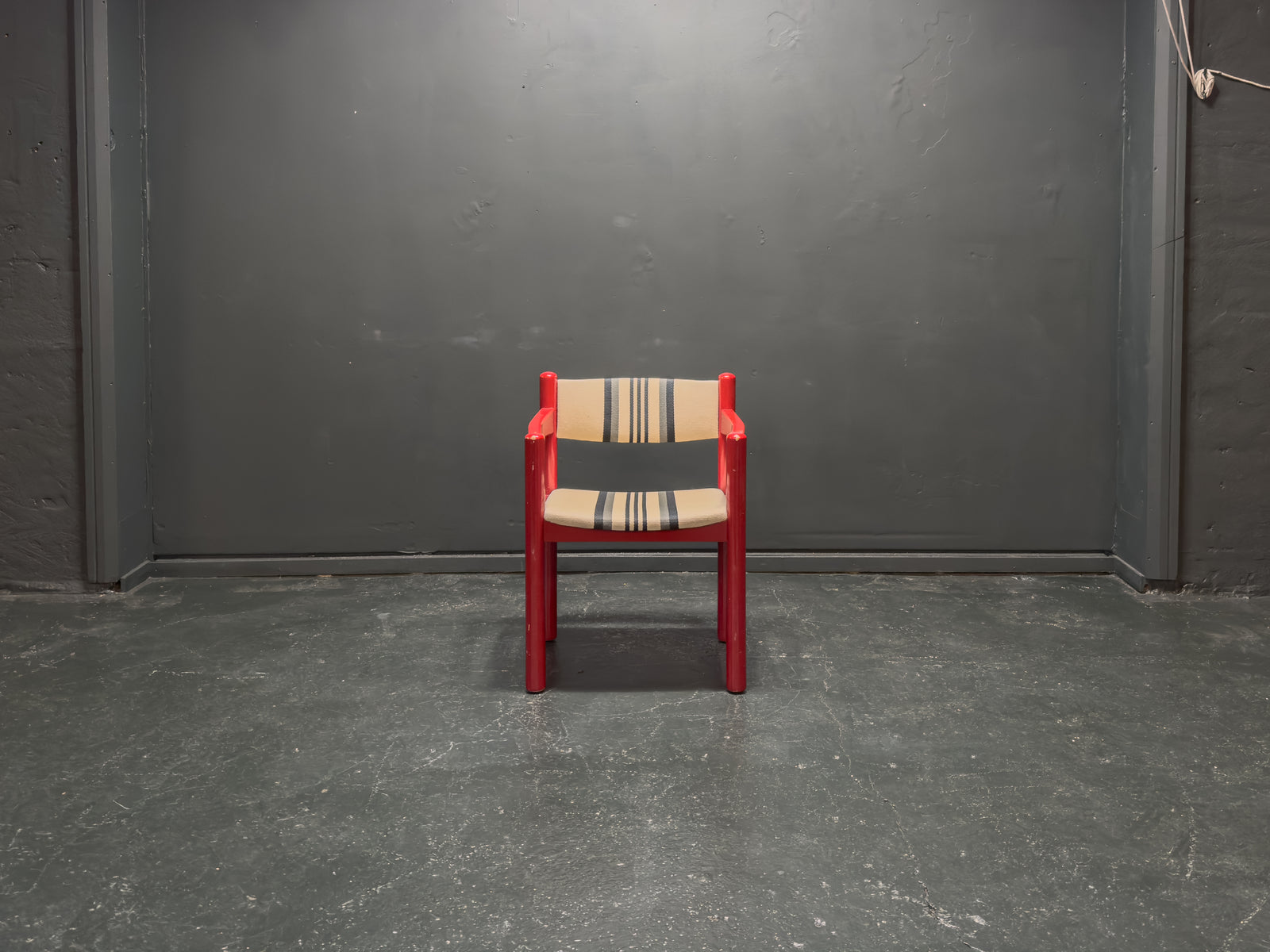 BS Mobler Red Gloss Upholstered Chair