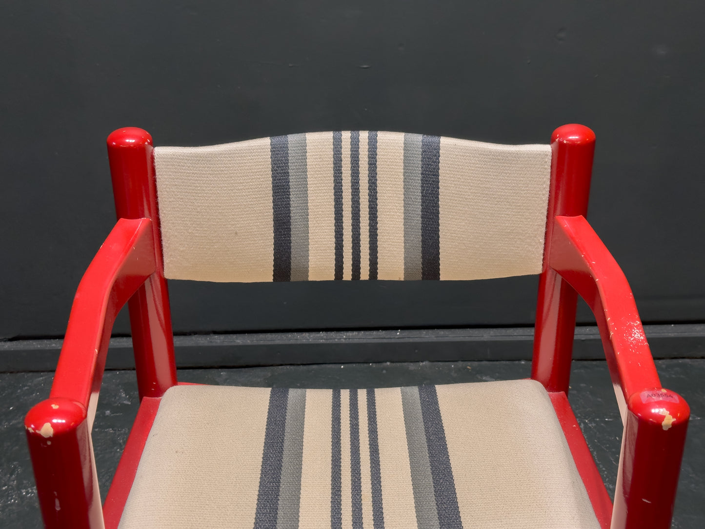 BS Mobler Red Gloss Upholstered Chair