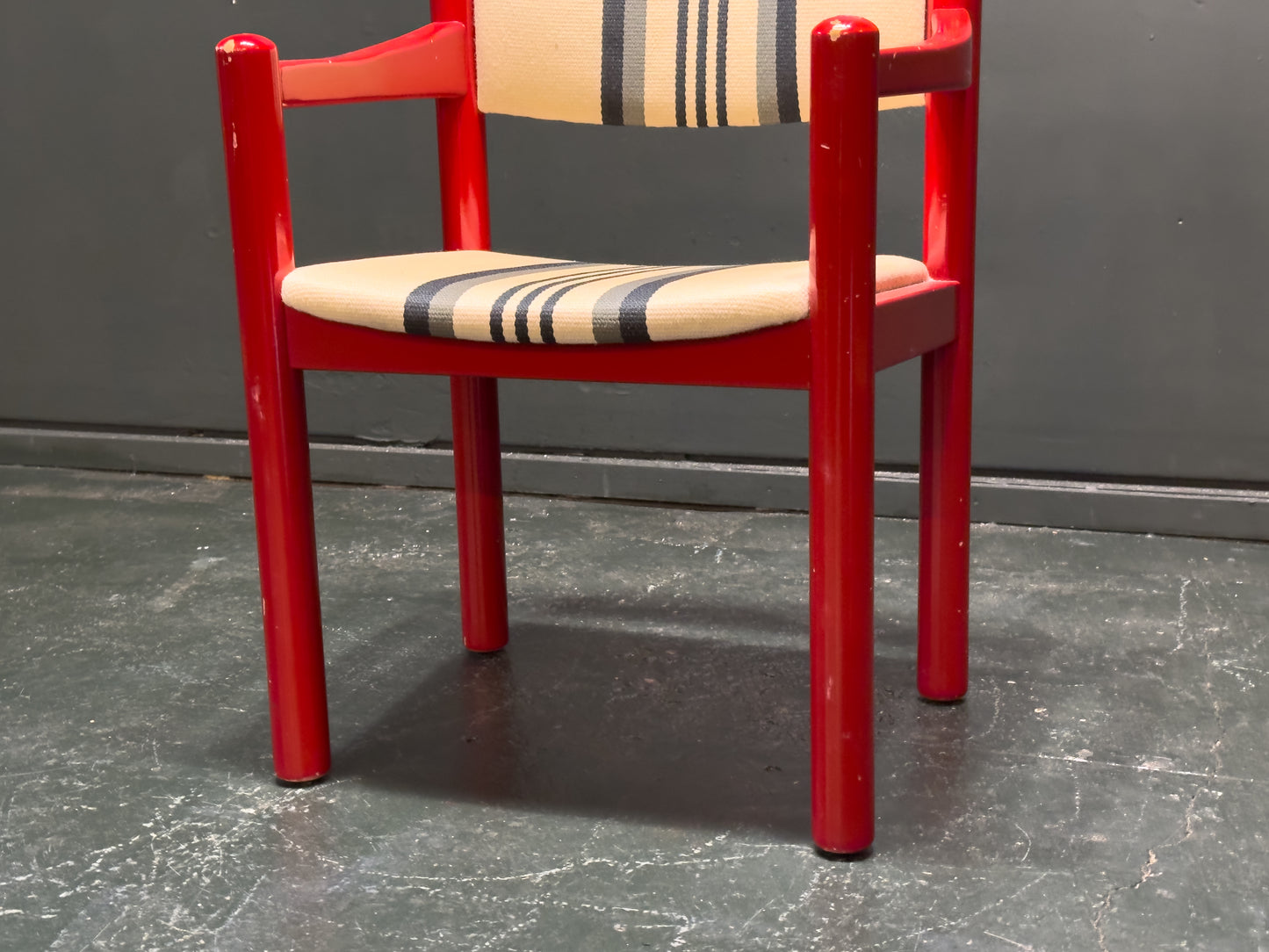 BS Mobler Red Gloss Upholstered Chair