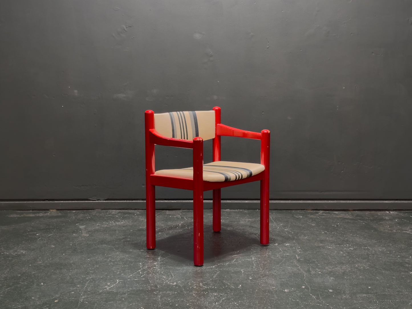 BS Mobler Red Gloss Upholstered Chair