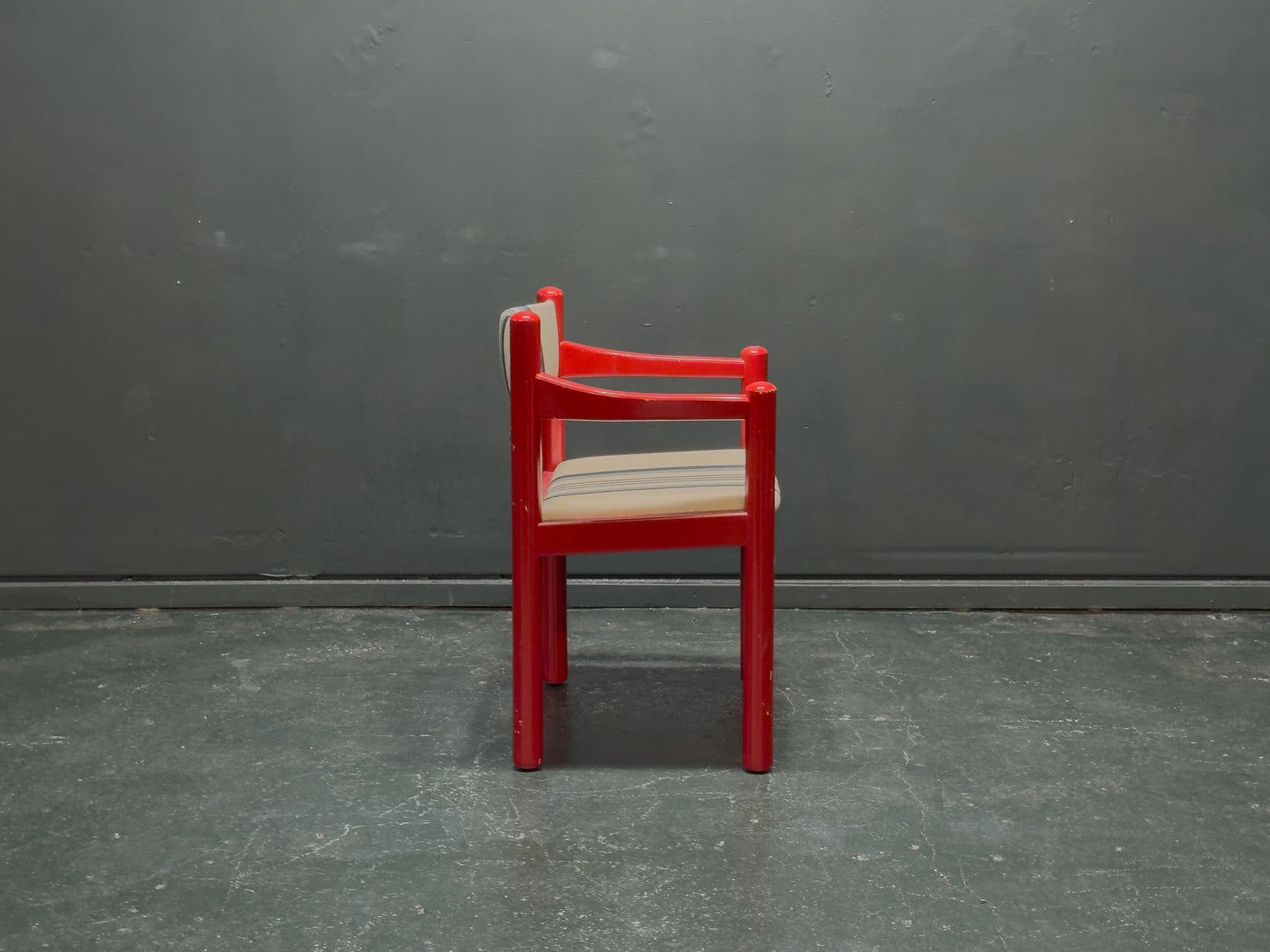 BS Mobler Red Gloss Upholstered Chair