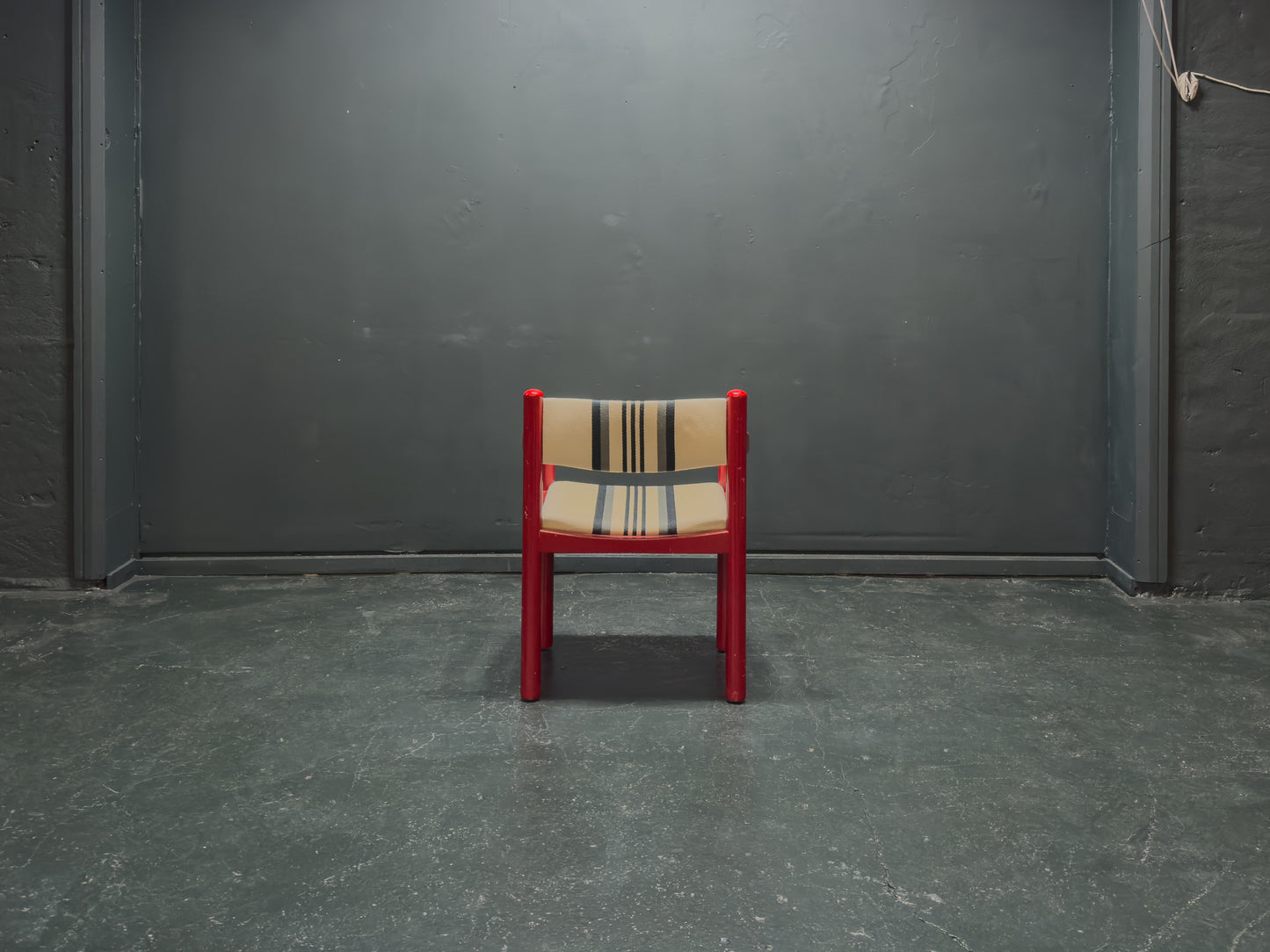 BS Mobler Red Gloss Upholstered Chair