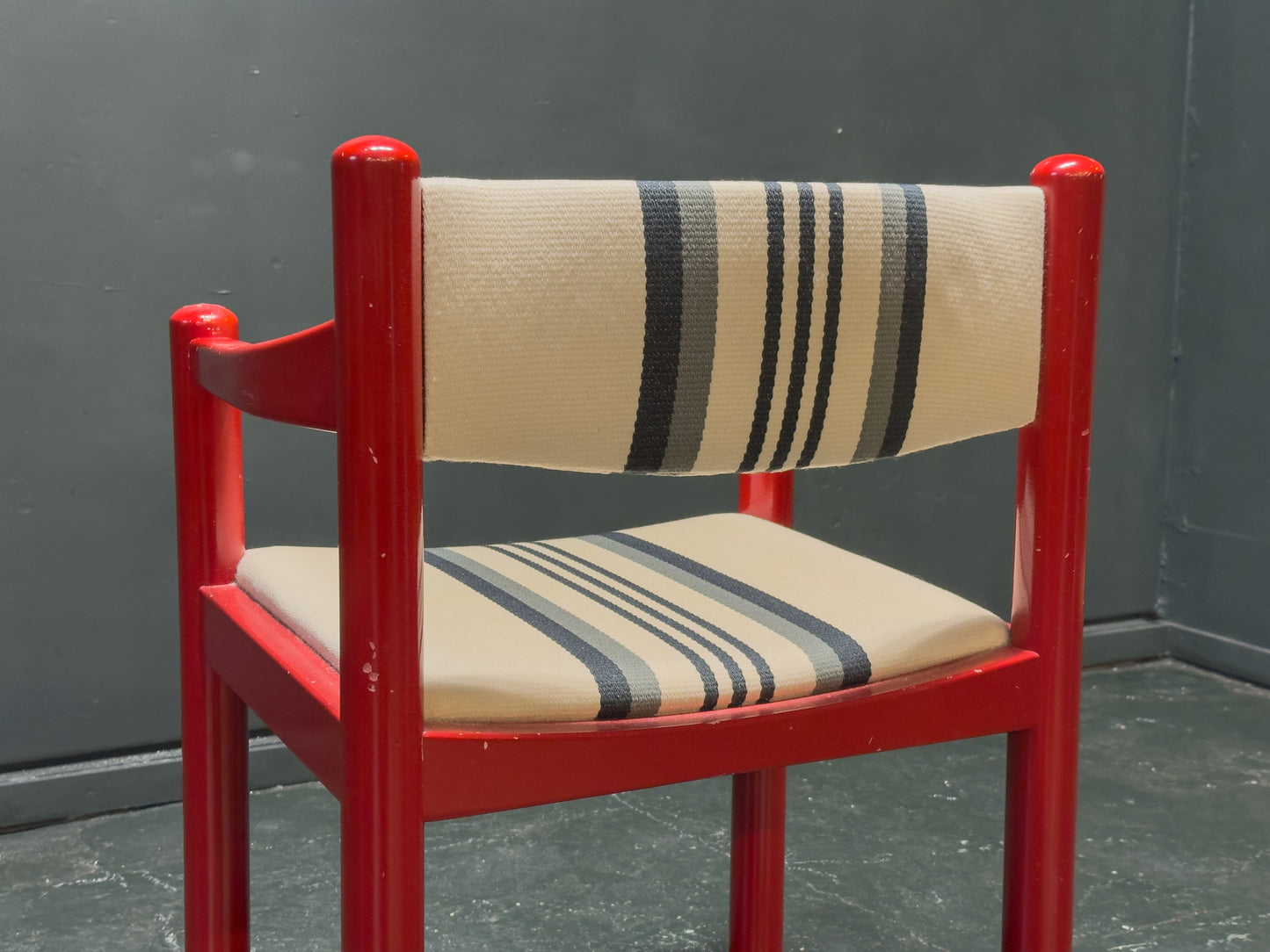BS Mobler Red Gloss Upholstered Chair