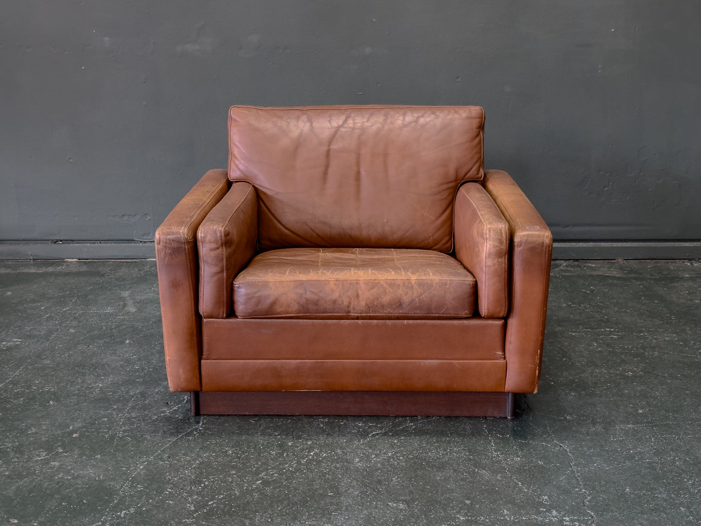 Brown Leather Armchair