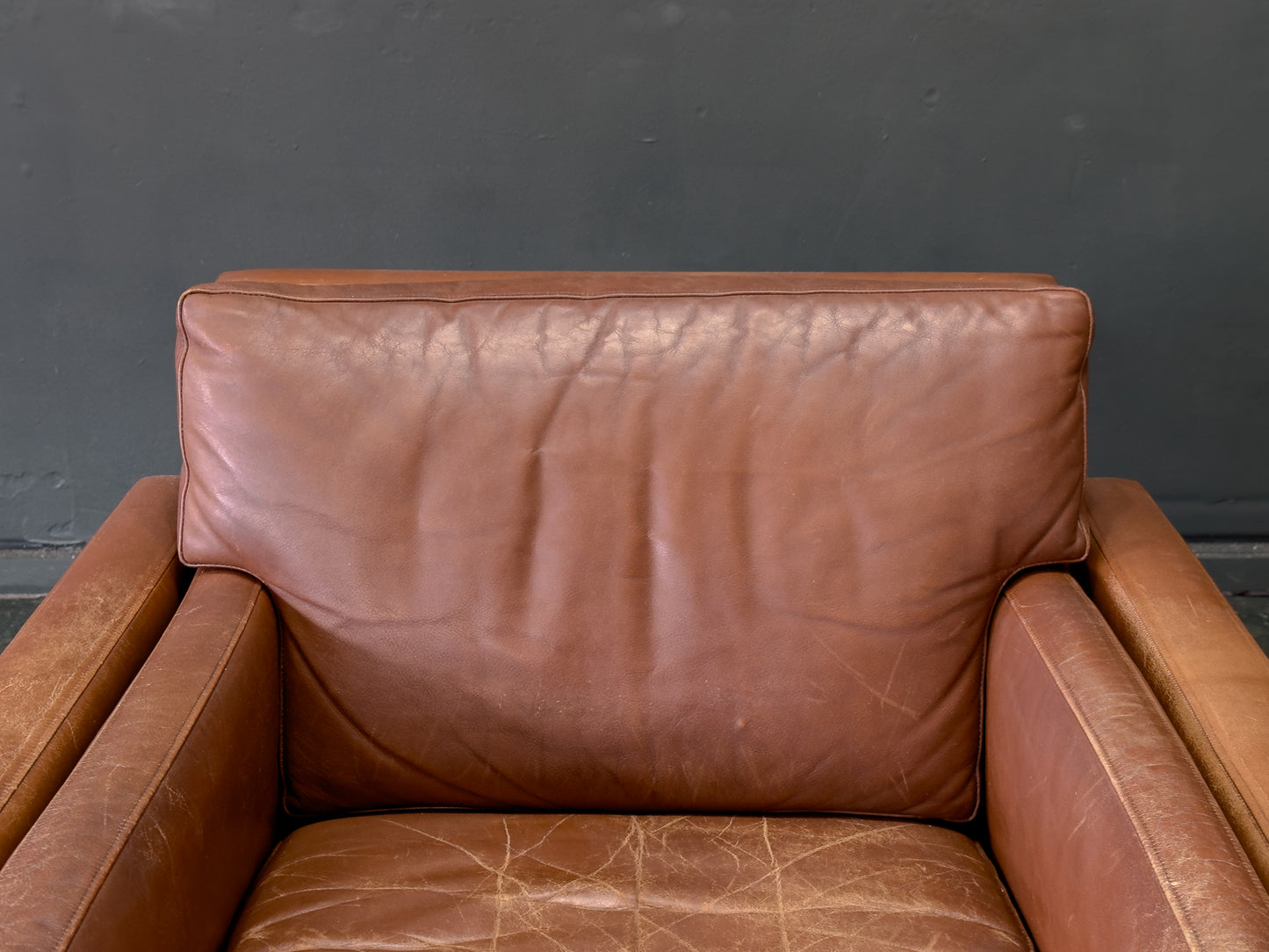 Brown Leather Armchair