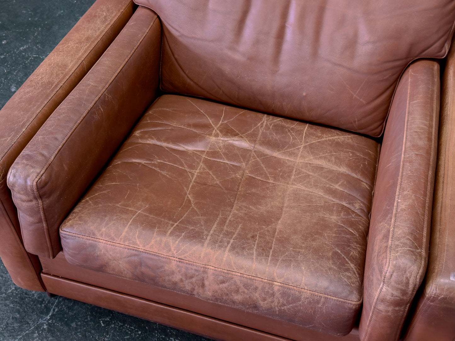 Brown Leather Armchair