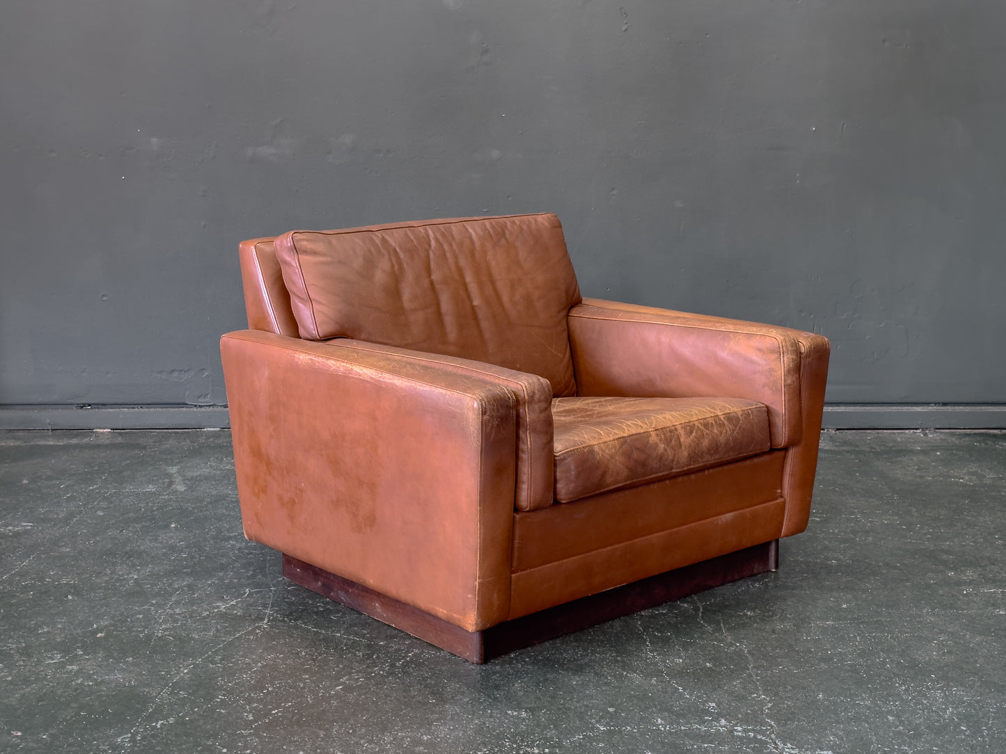 Brown Leather Armchair