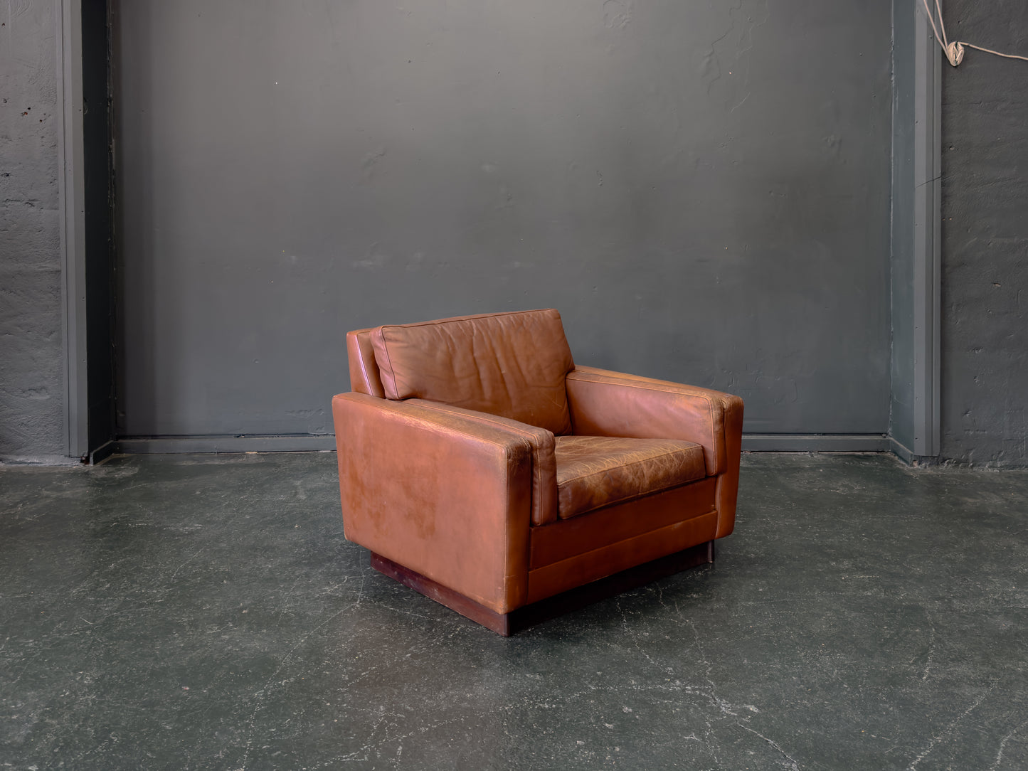 Brown Leather Armchair