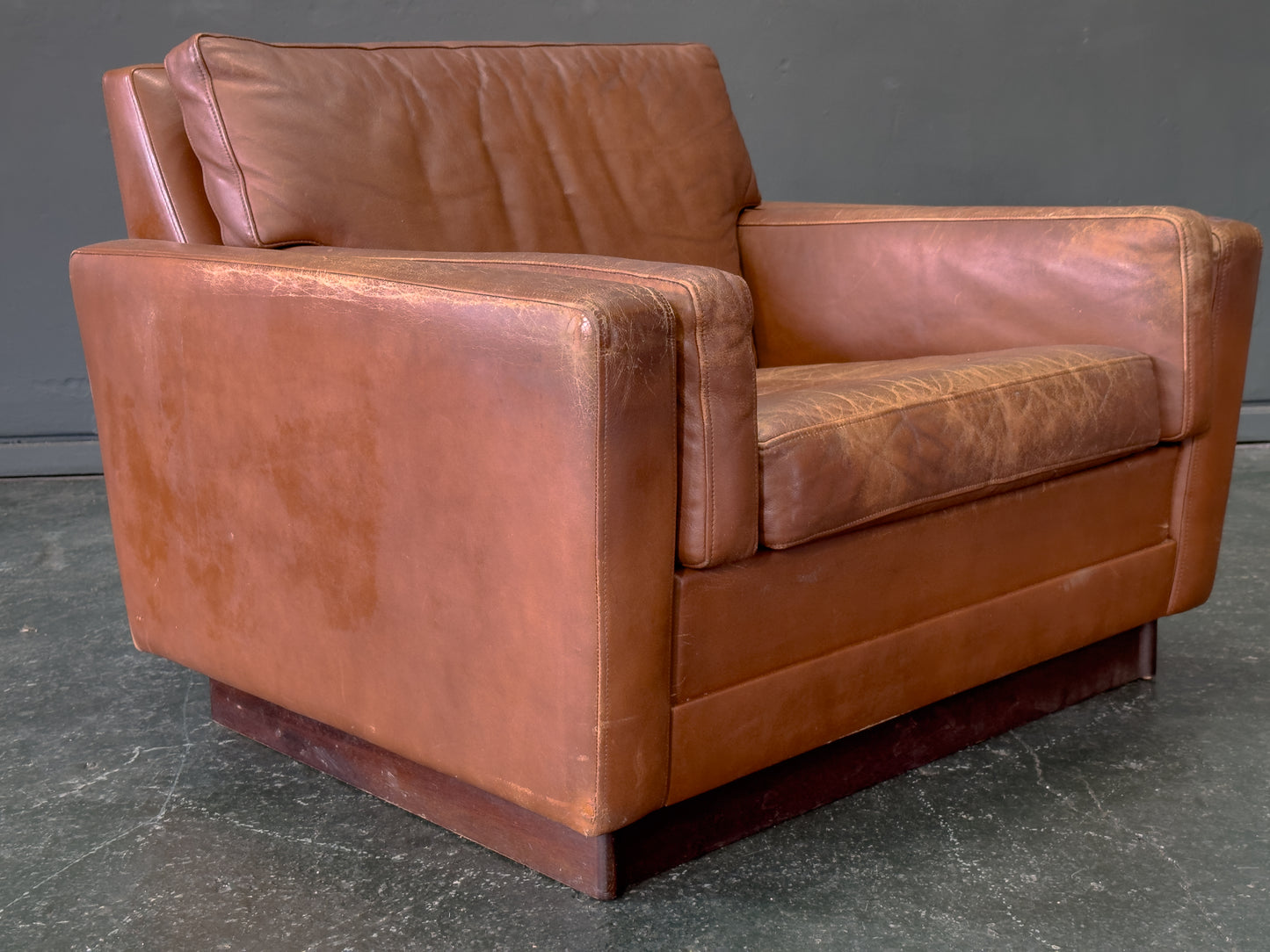 Brown Leather Armchair