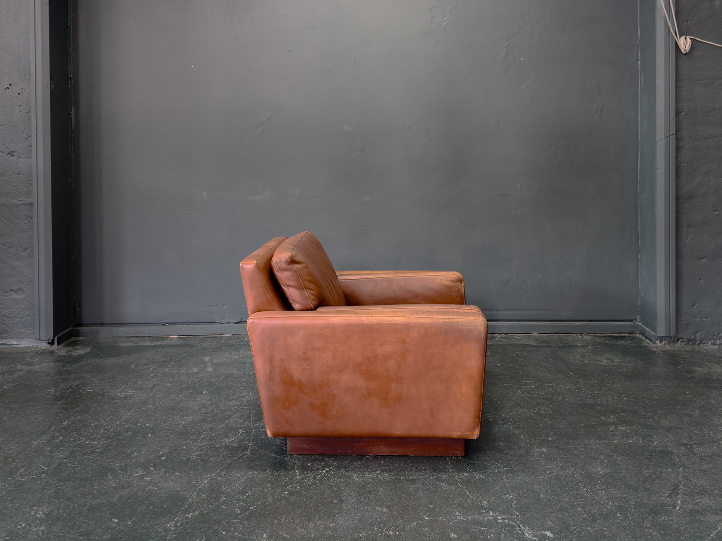 Brown Leather Armchair