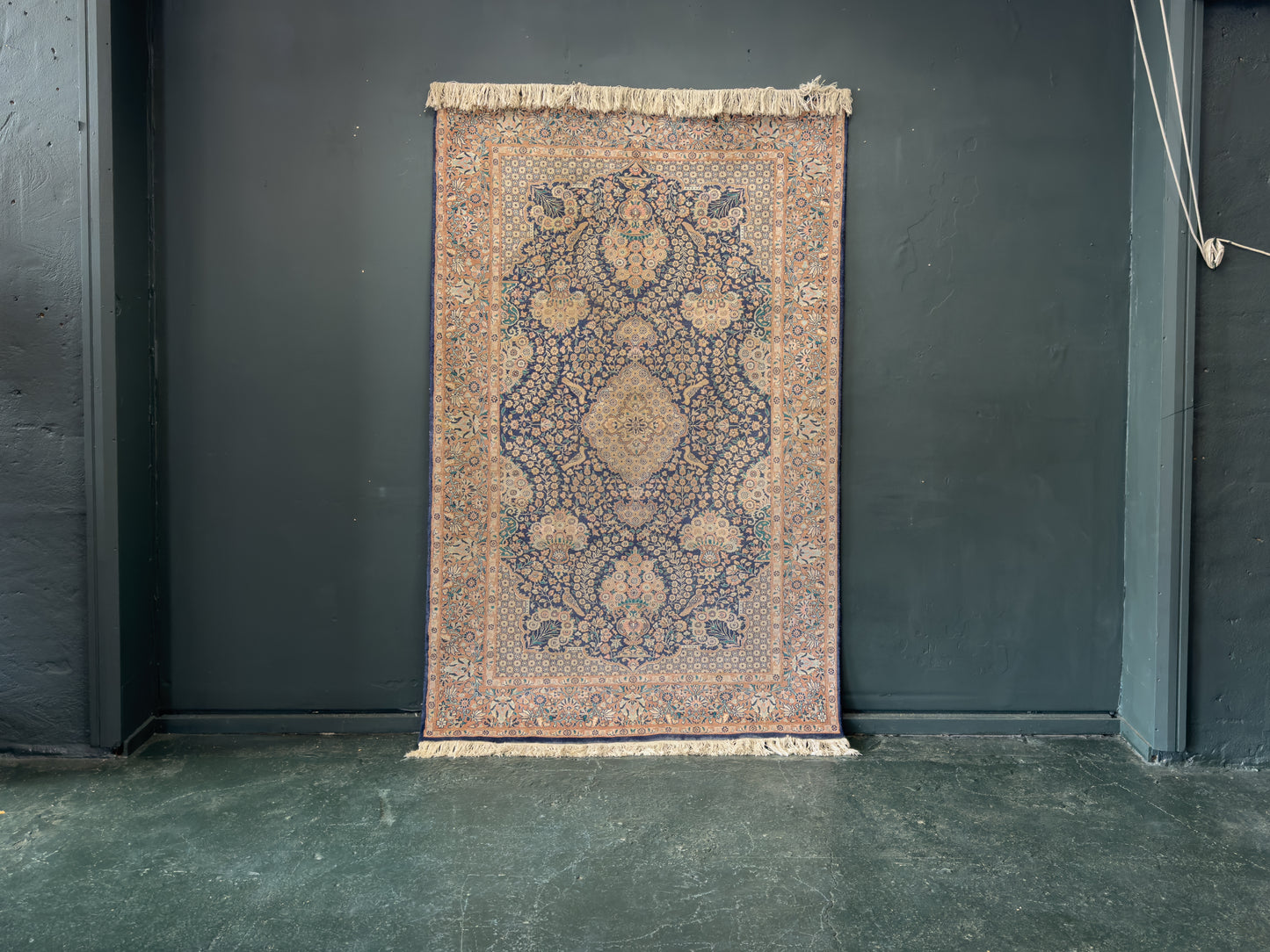 Blue, Pink and Cream Rug