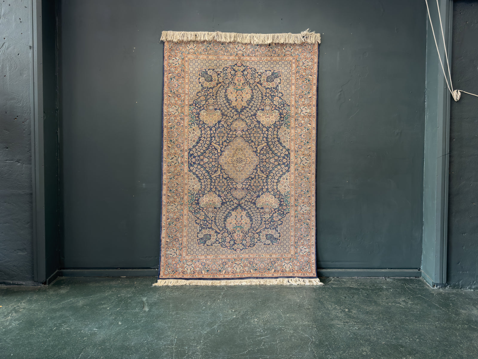 Blue, Pink and Cream Rug