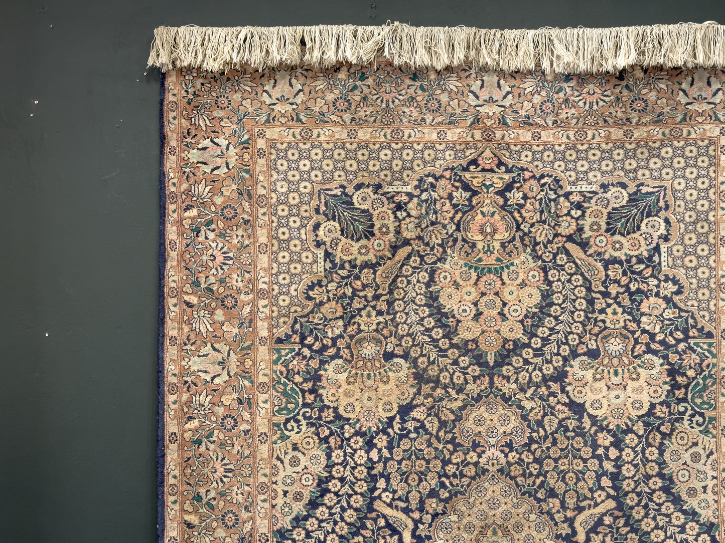 Blue, Pink and Cream Rug