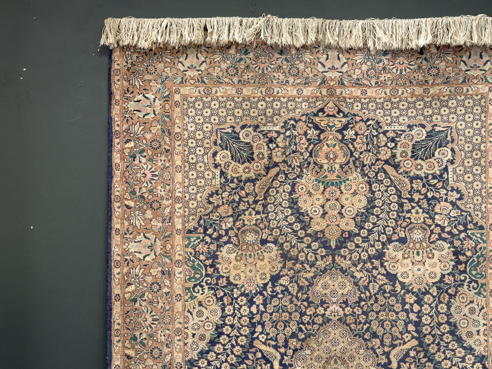 Blue, Pink and Cream Rug