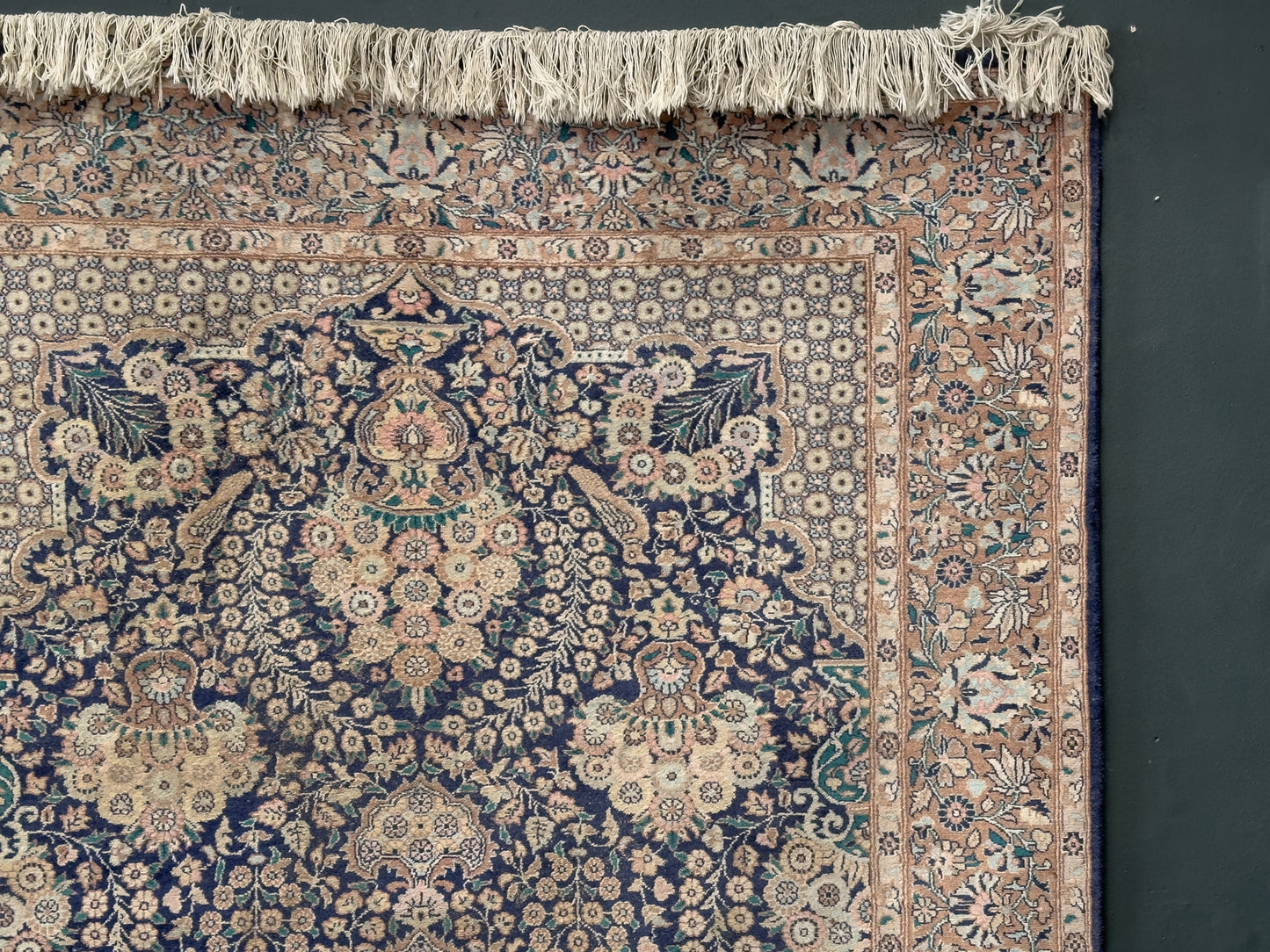 Blue, Pink and Cream Rug