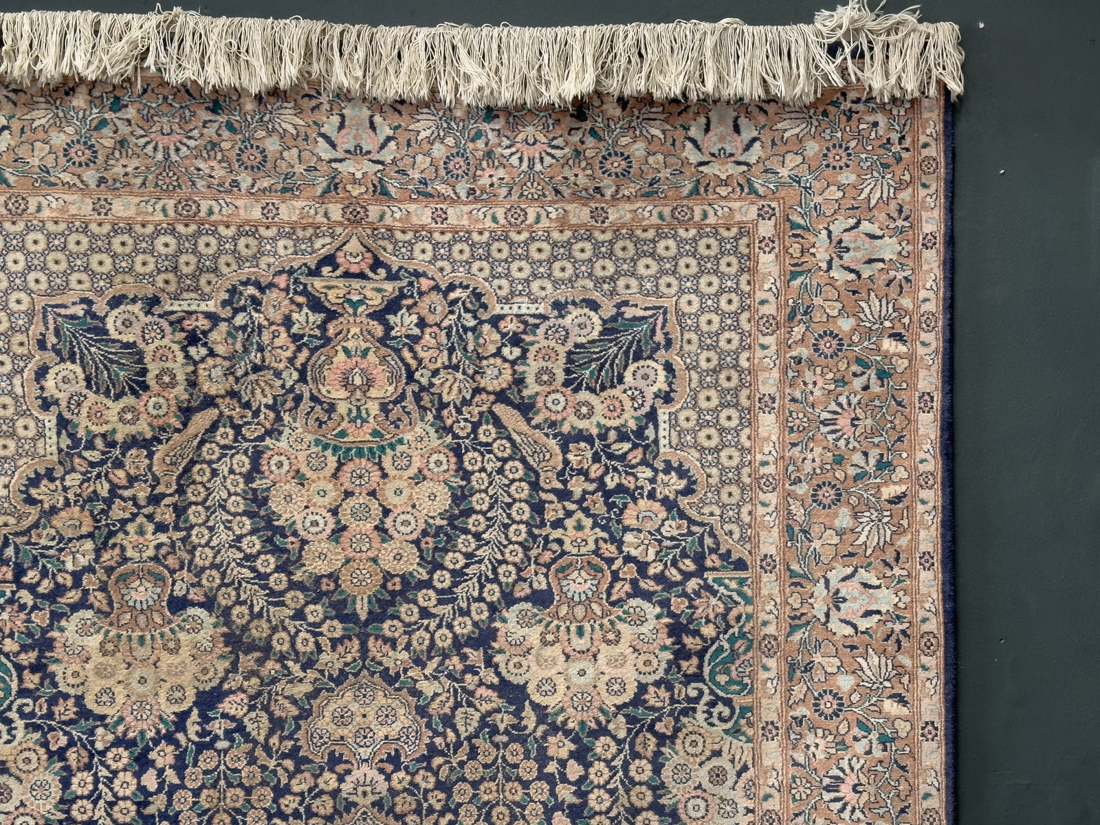 Blue, Pink and Cream Rug