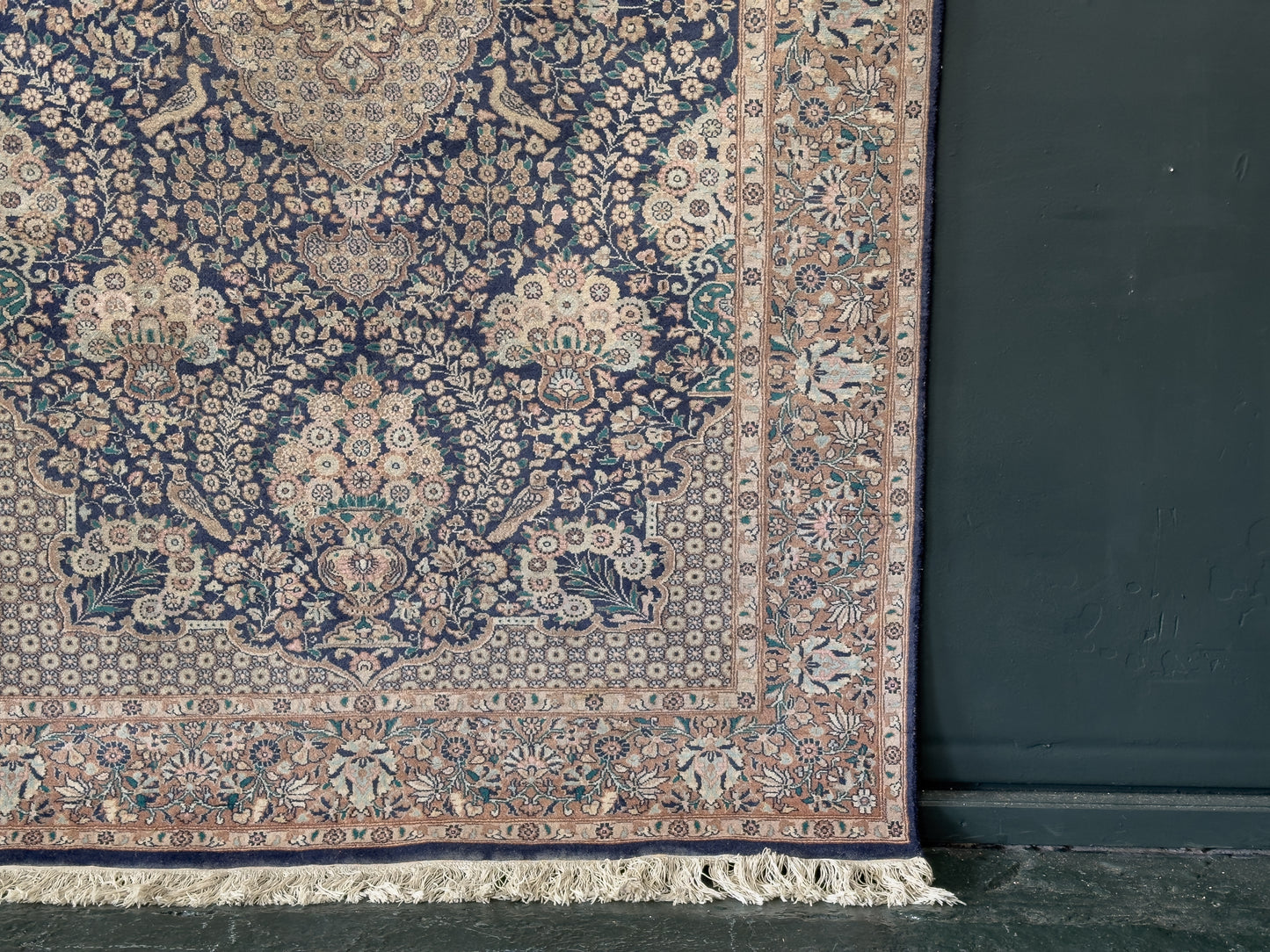 Blue, Pink and Cream Rug
