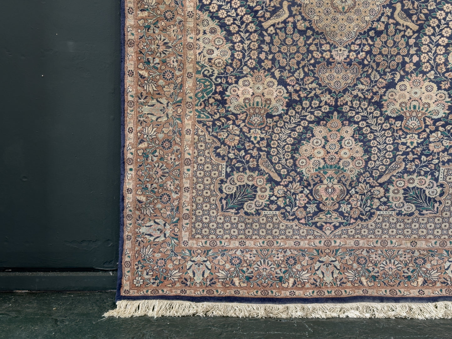 Blue, Pink and Cream Rug