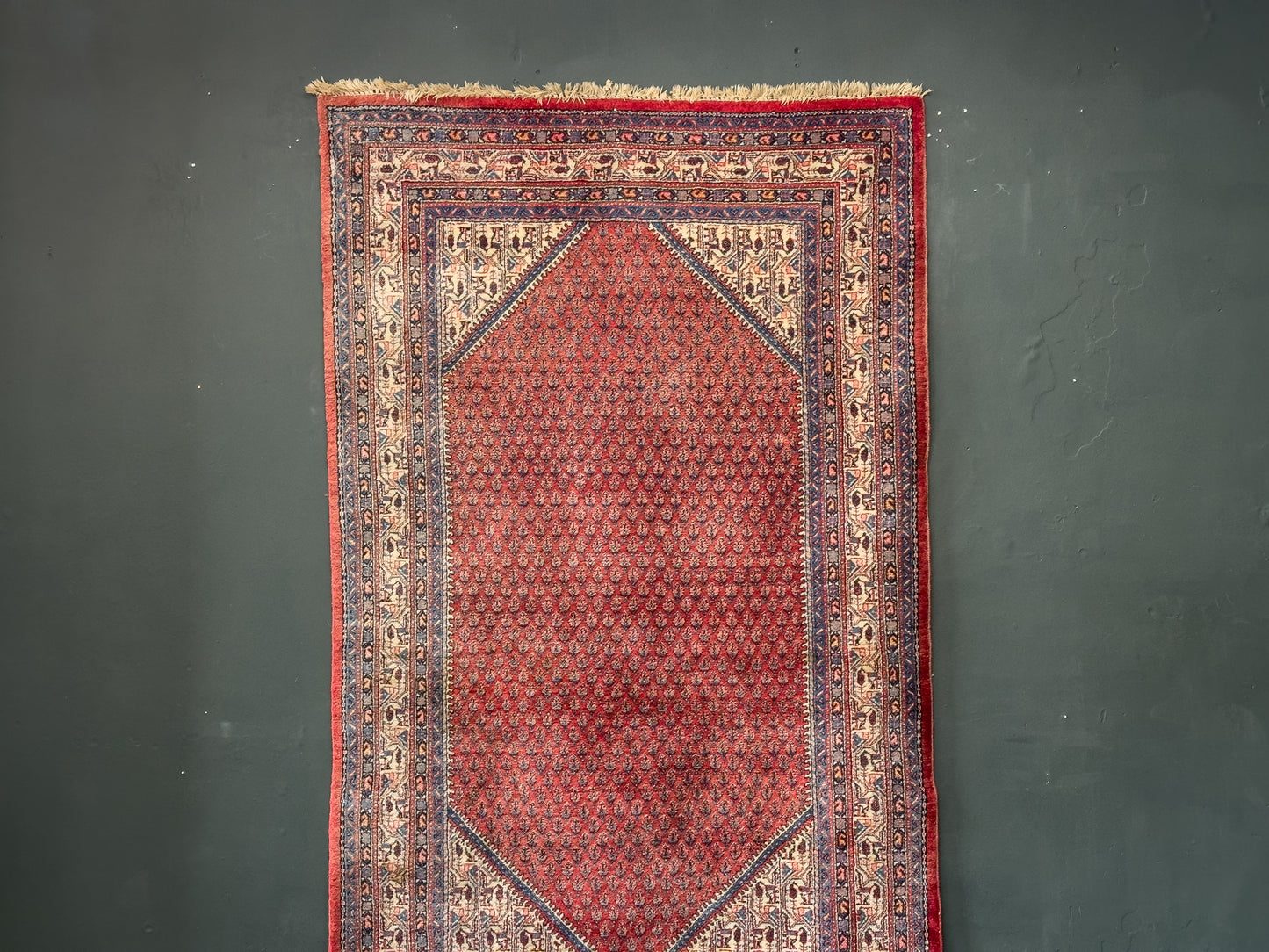 Geometric Red Rug