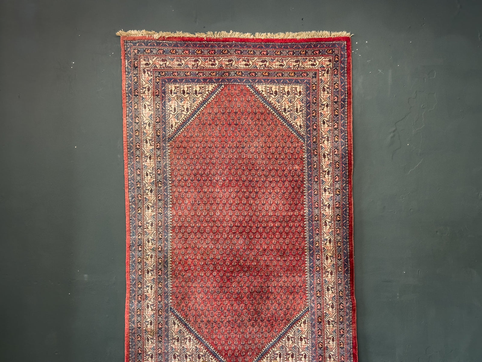 Geometric Red Rug