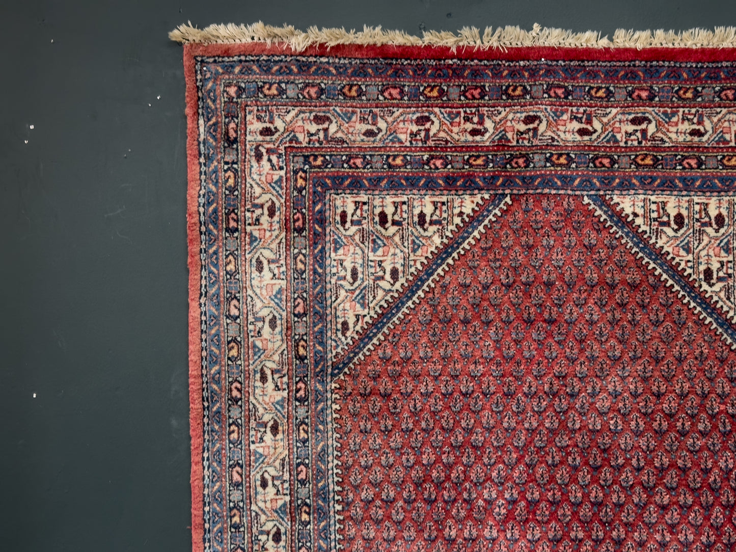 Geometric Red Rug