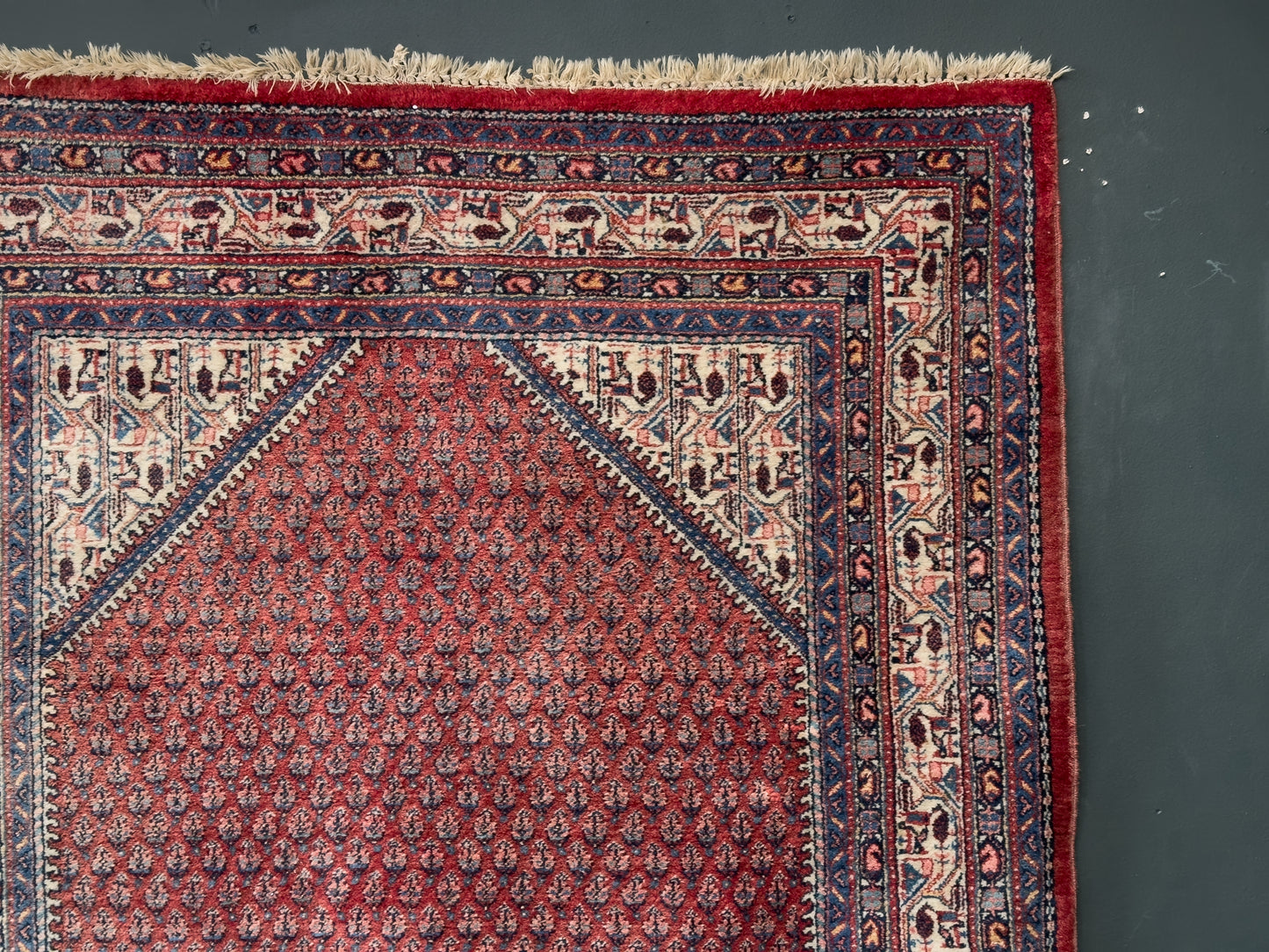 Geometric Red Rug