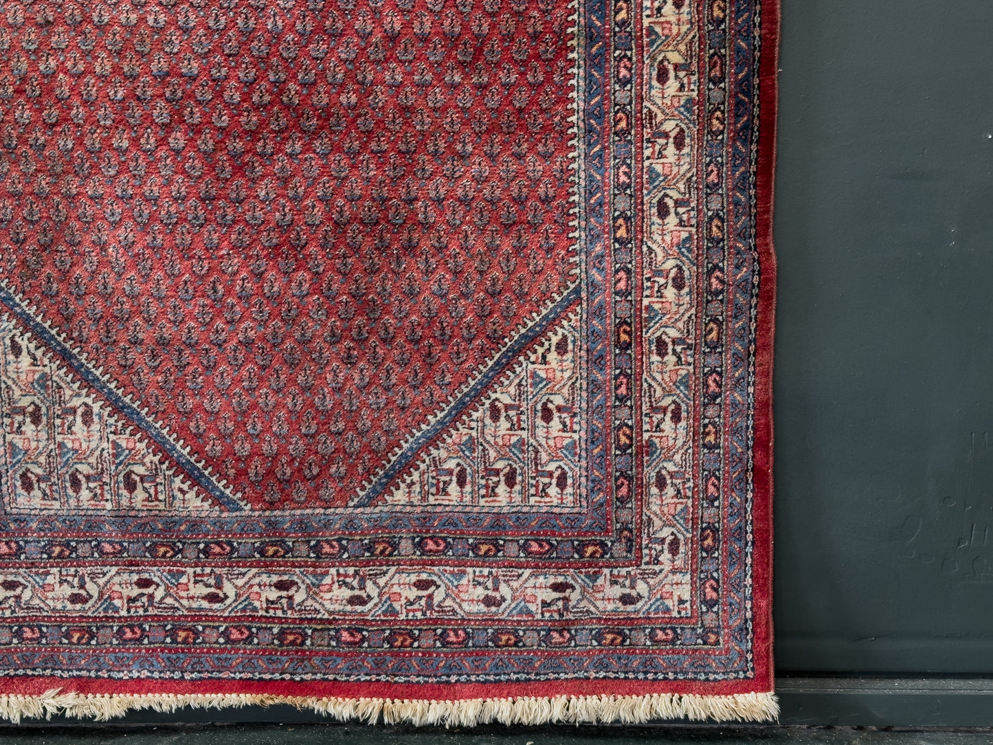 Geometric Red Rug