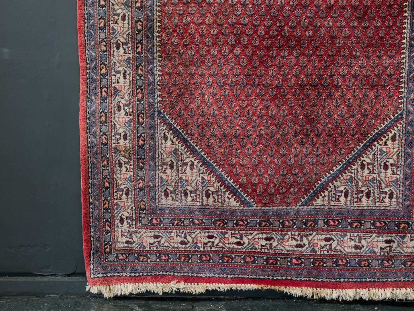 Geometric Red Rug