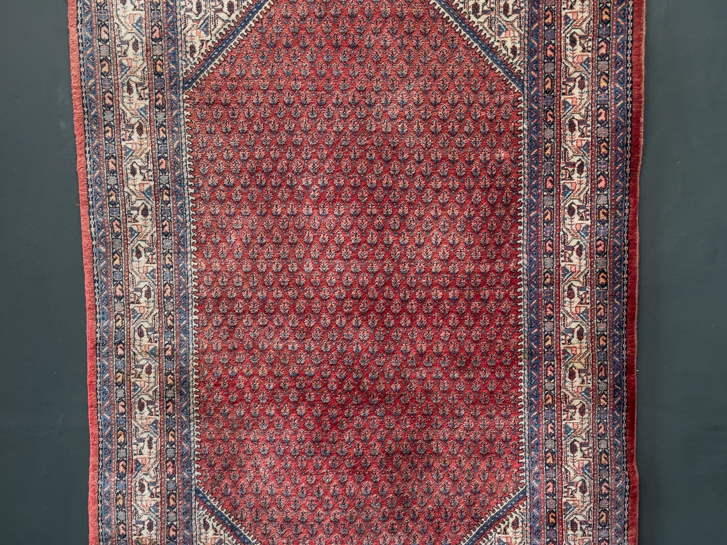 Geometric Red Rug