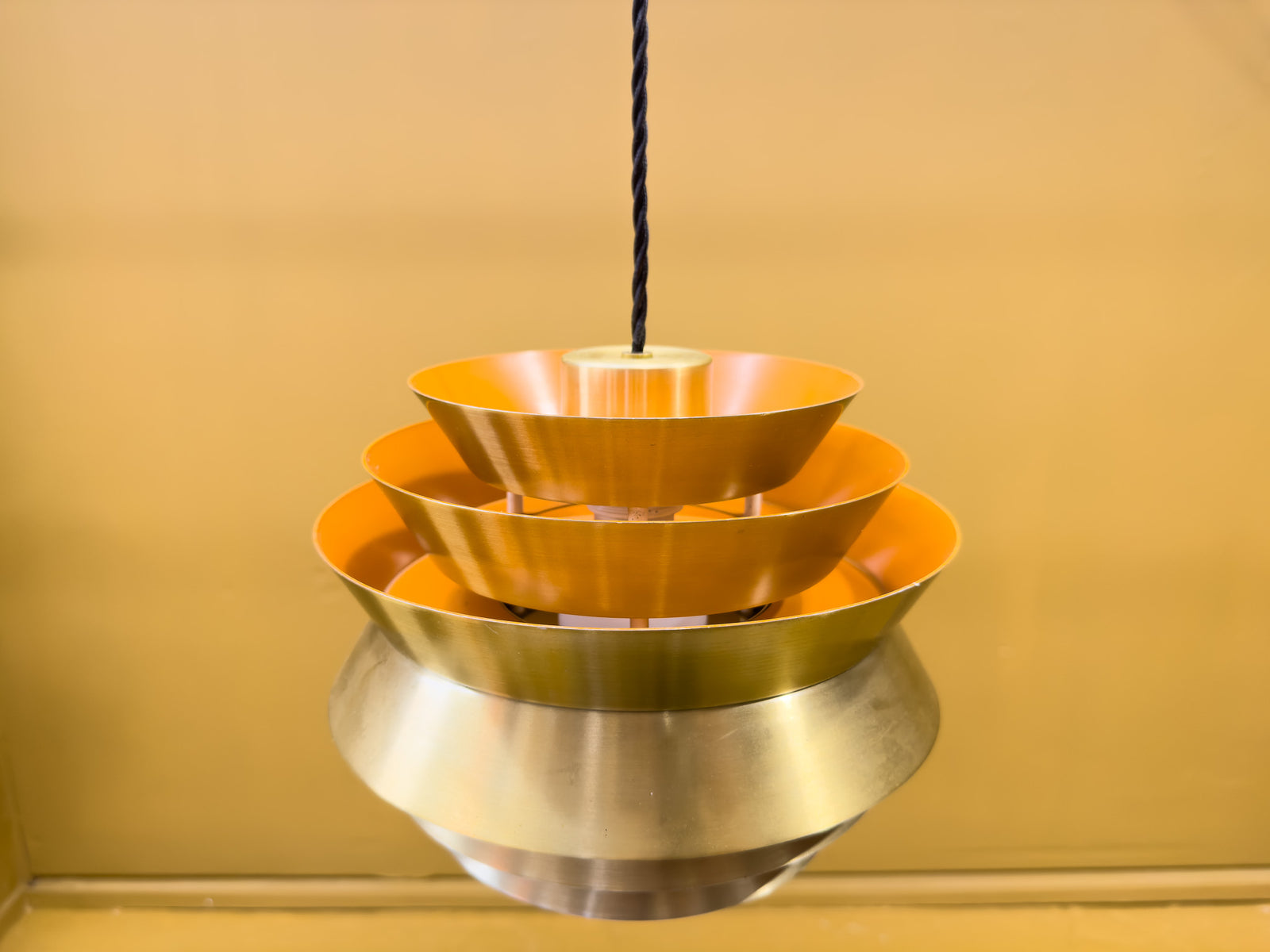Brass Tiered Pendant Light