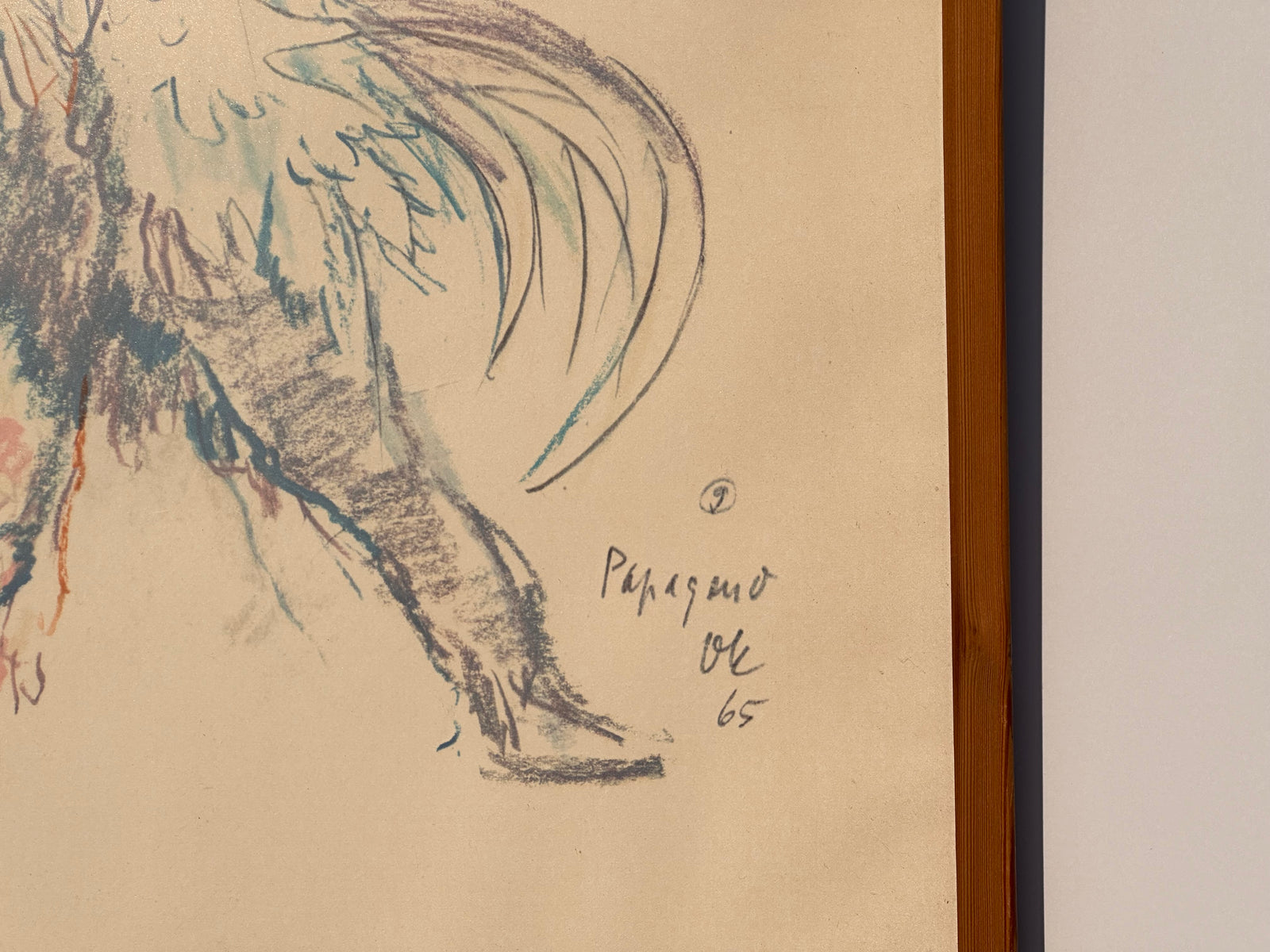 Print of Oskar Kokoschka's drawings 'Magic Flute'