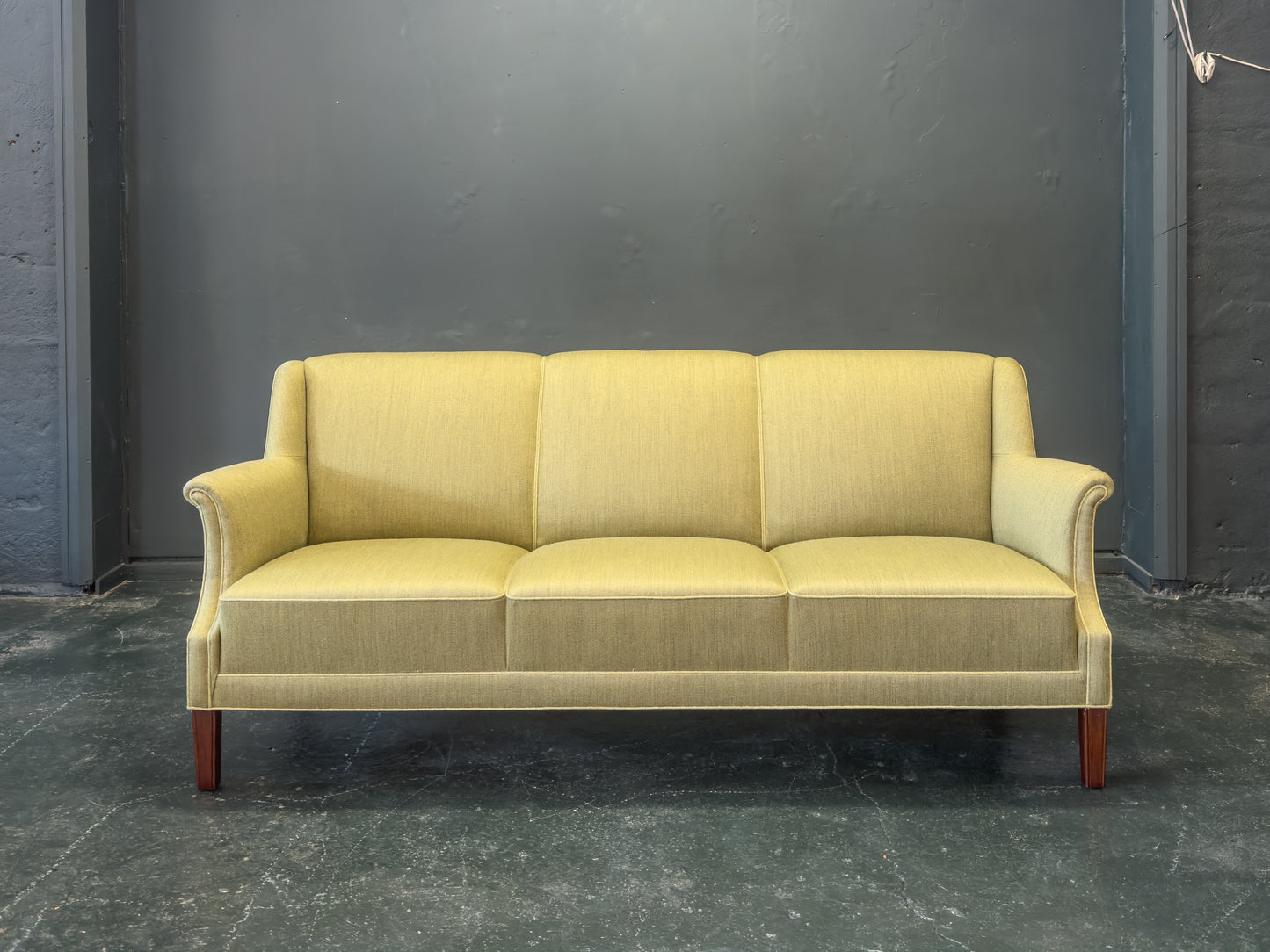 Green Upholstered Sofa