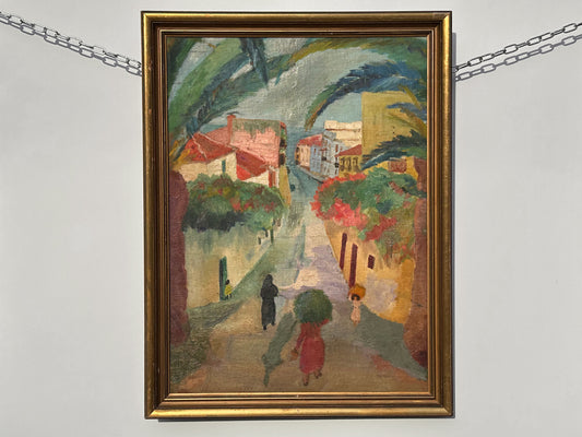 Painting of Tropical Town