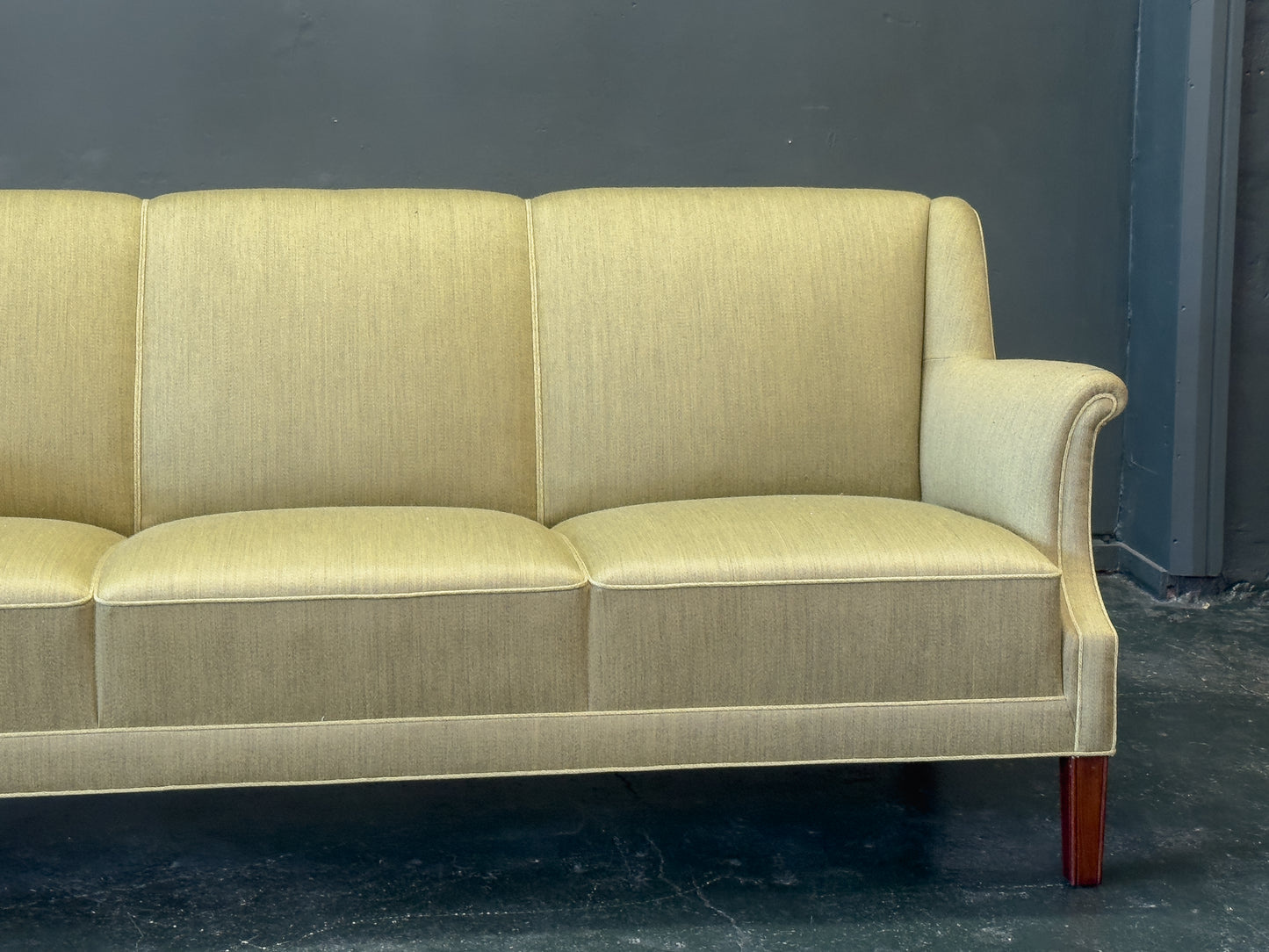 Green Upholstered Sofa