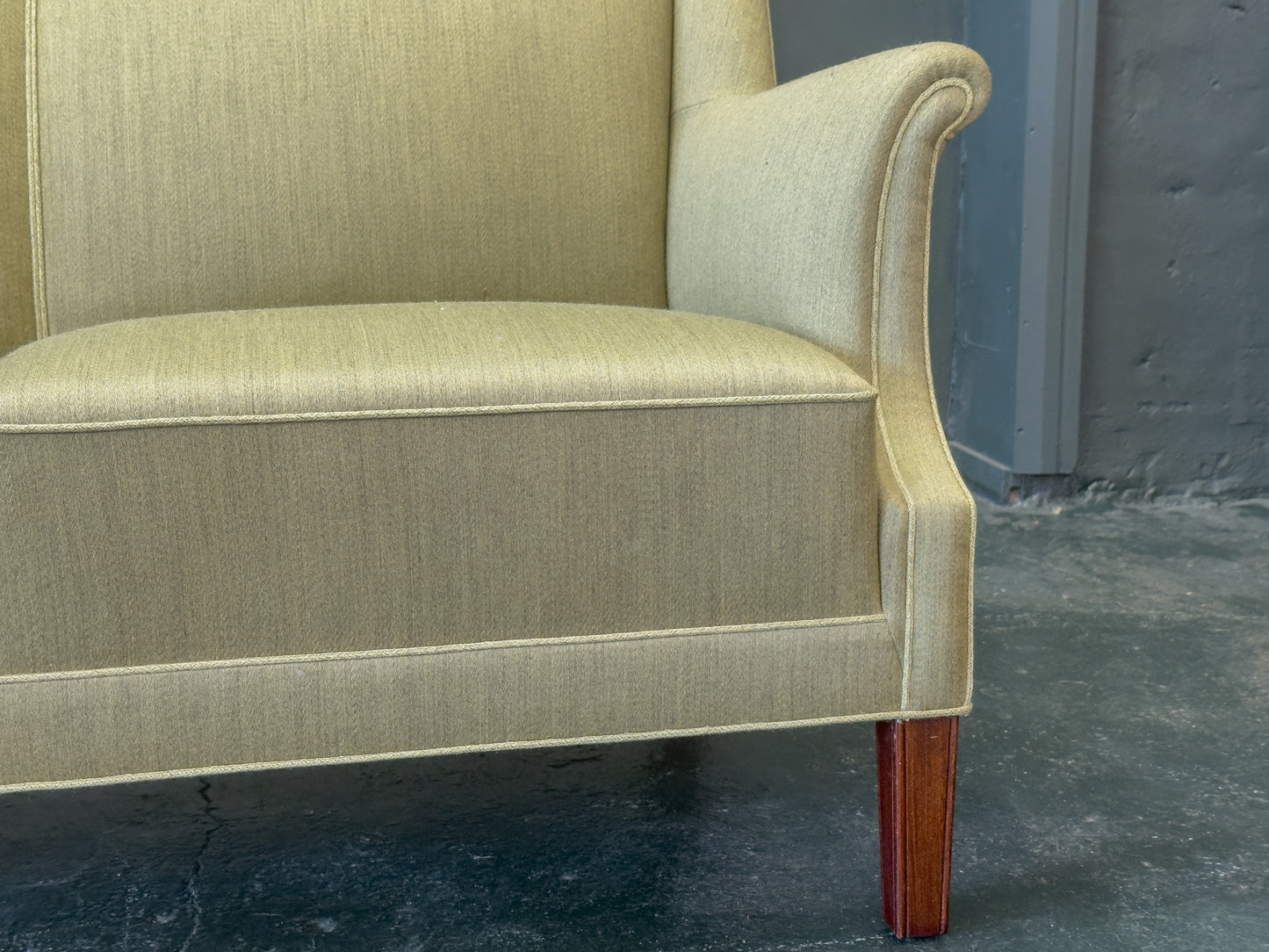 Green Upholstered Sofa