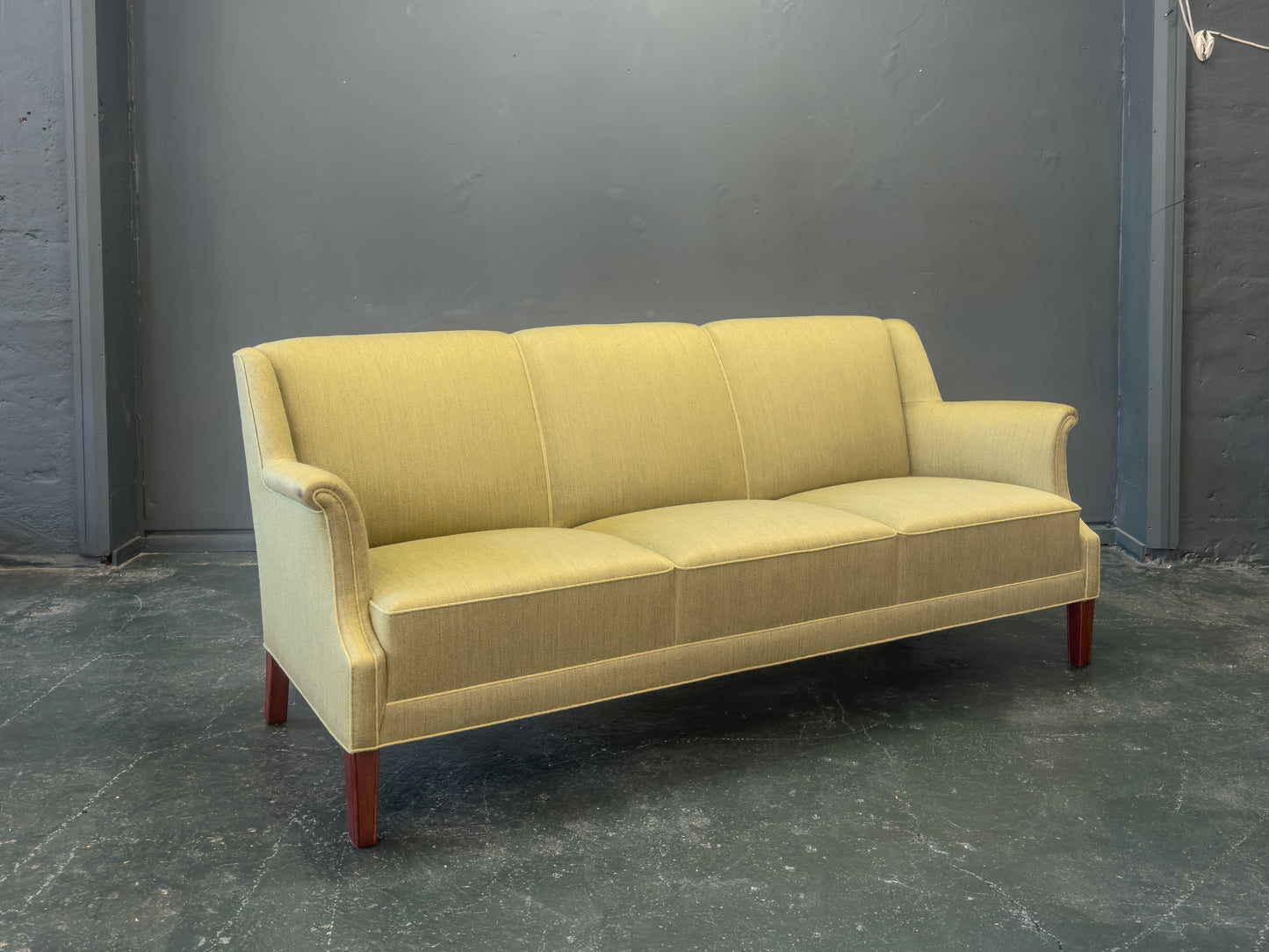 Green Upholstered Sofa