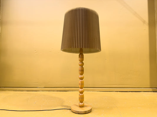 Very Large Turned Pine Lamp