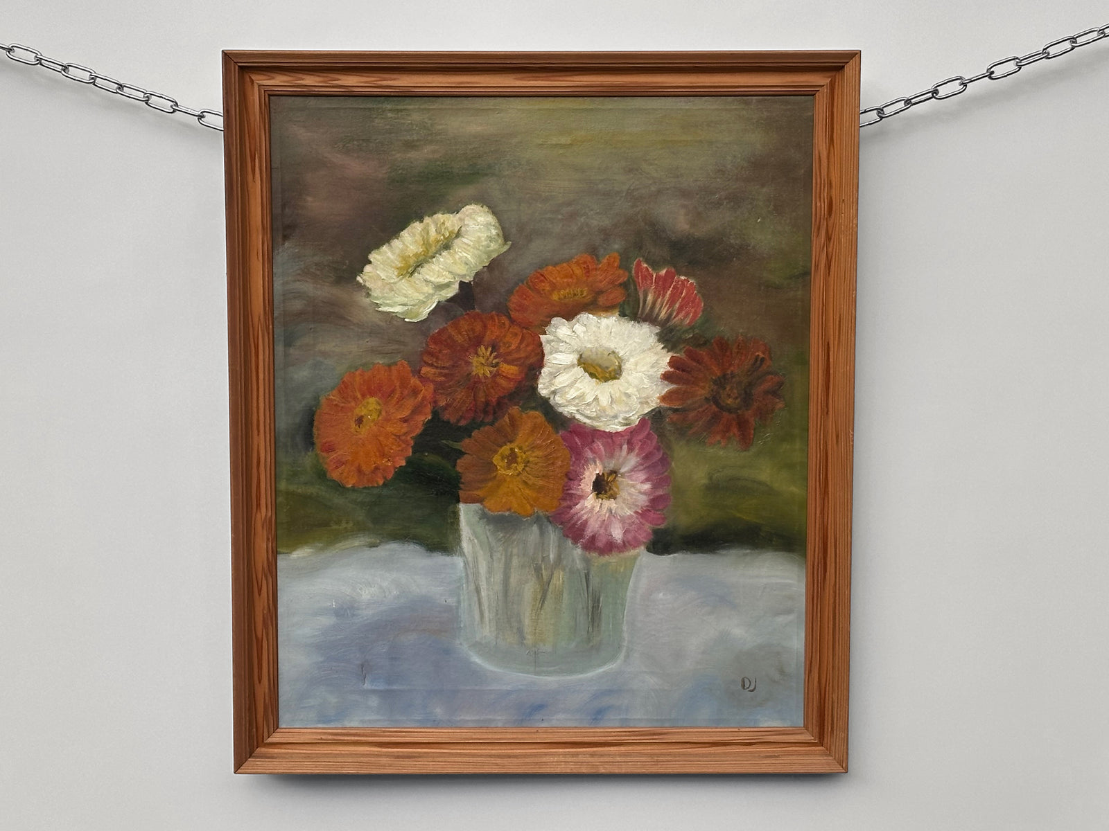 Yard sale Floral Still Life Painting