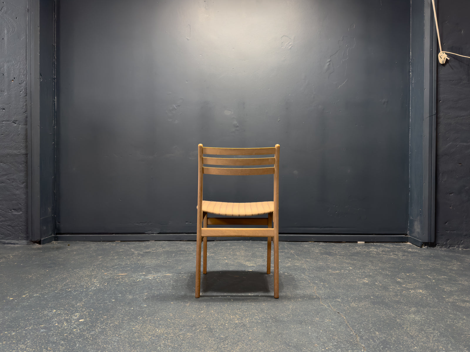 Set of 4 Oak Upholstered Dining Chairs