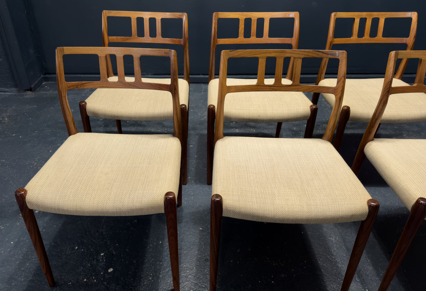 Niels Otto Moller Set of 6 Rosewood Dining Chairs