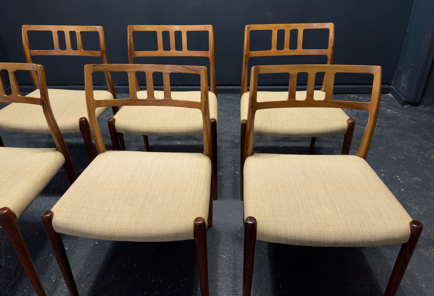 Niels Otto Moller Set of 6 Rosewood Dining Chairs