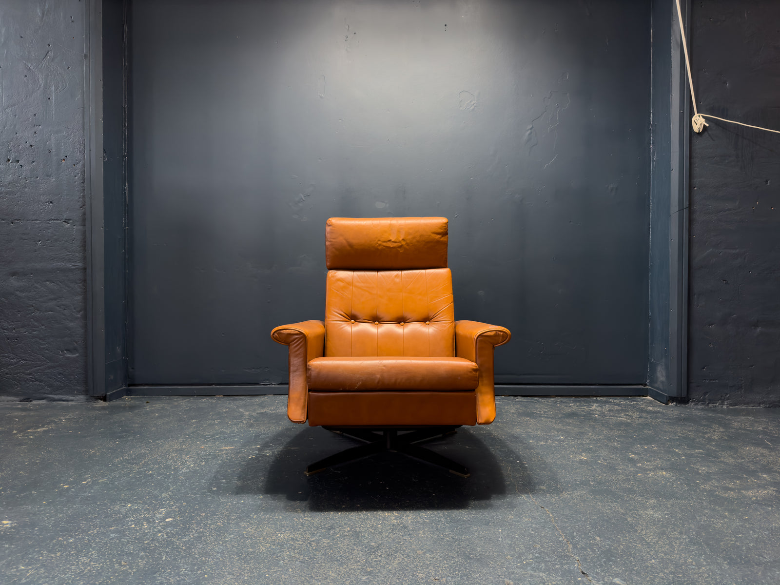 Tan Leather Reclining Chair