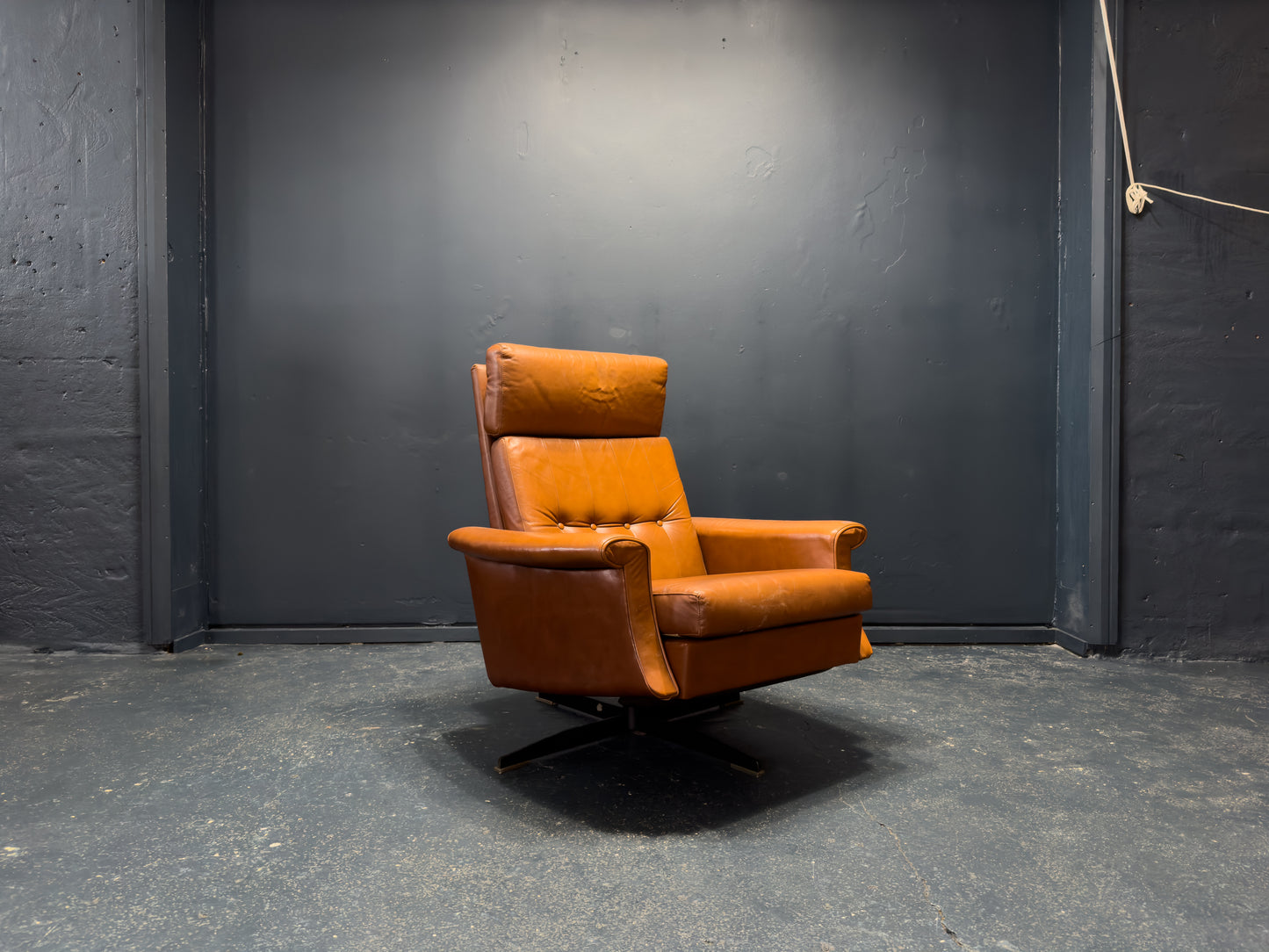 Tan Leather Reclining Chair