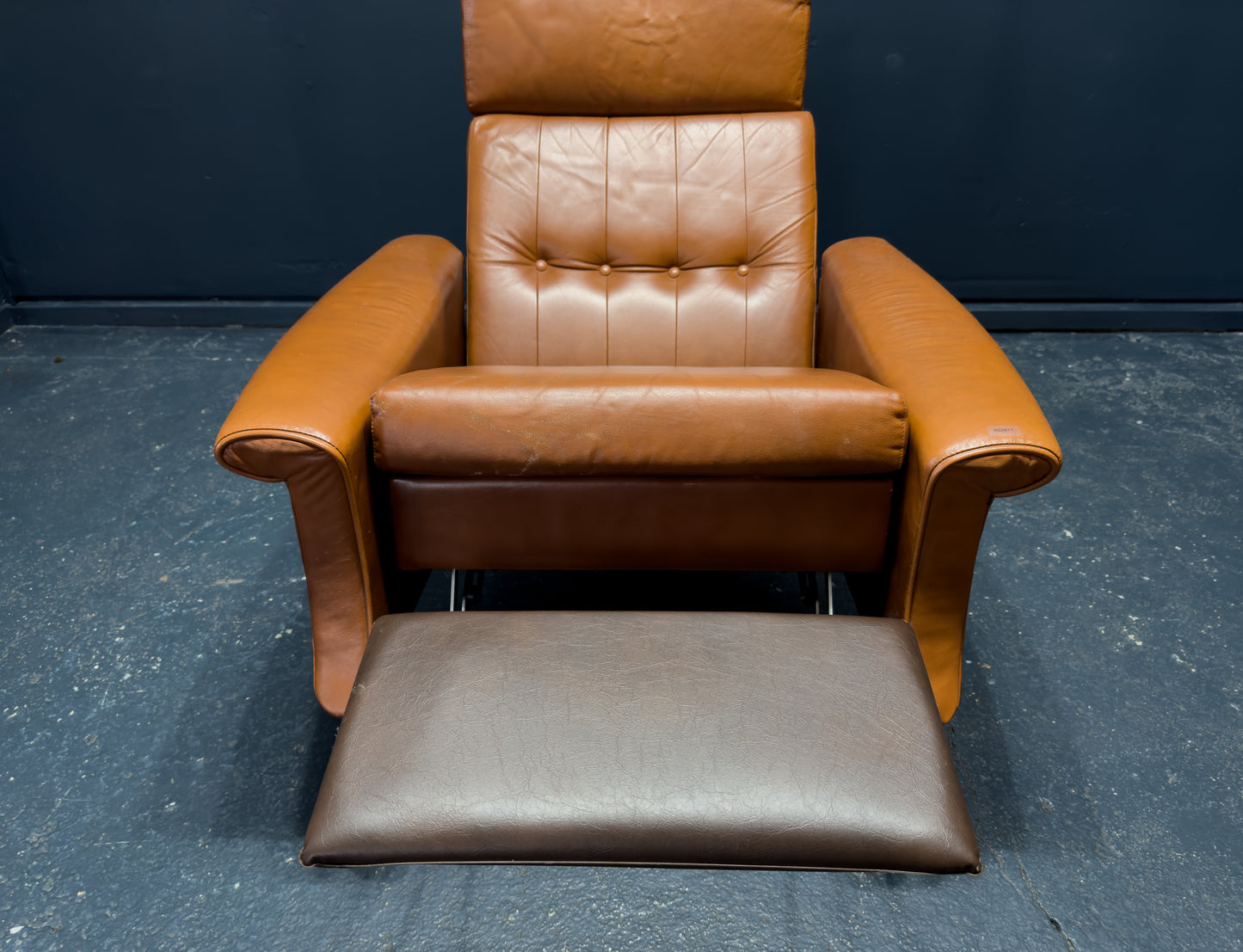 Tan Leather Reclining Chair