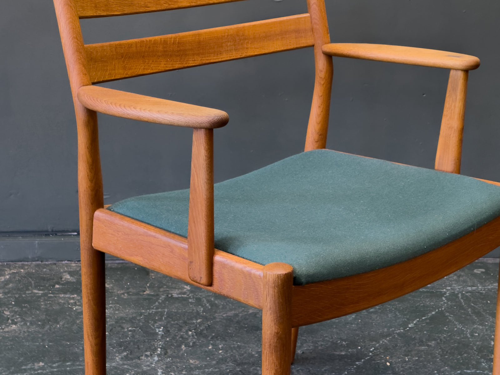 Oak Upholstered Chair