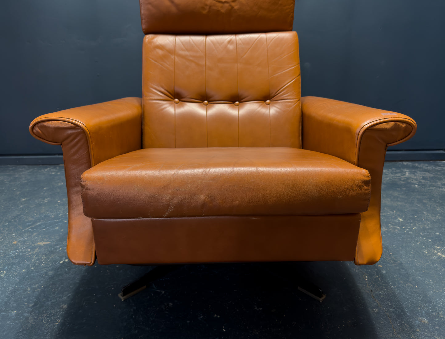 Tan Leather Reclining Chair