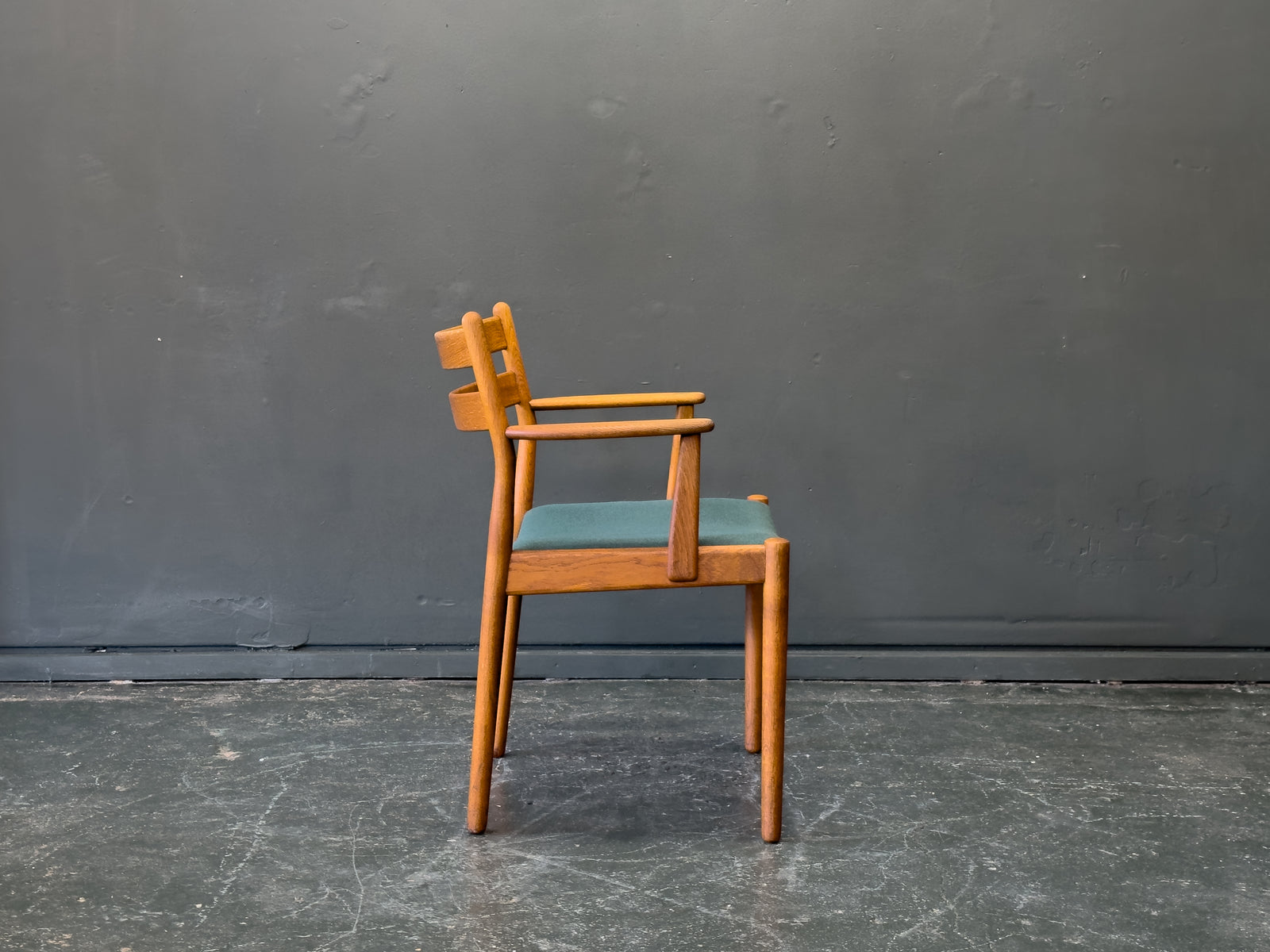 Oak Upholstered Chair