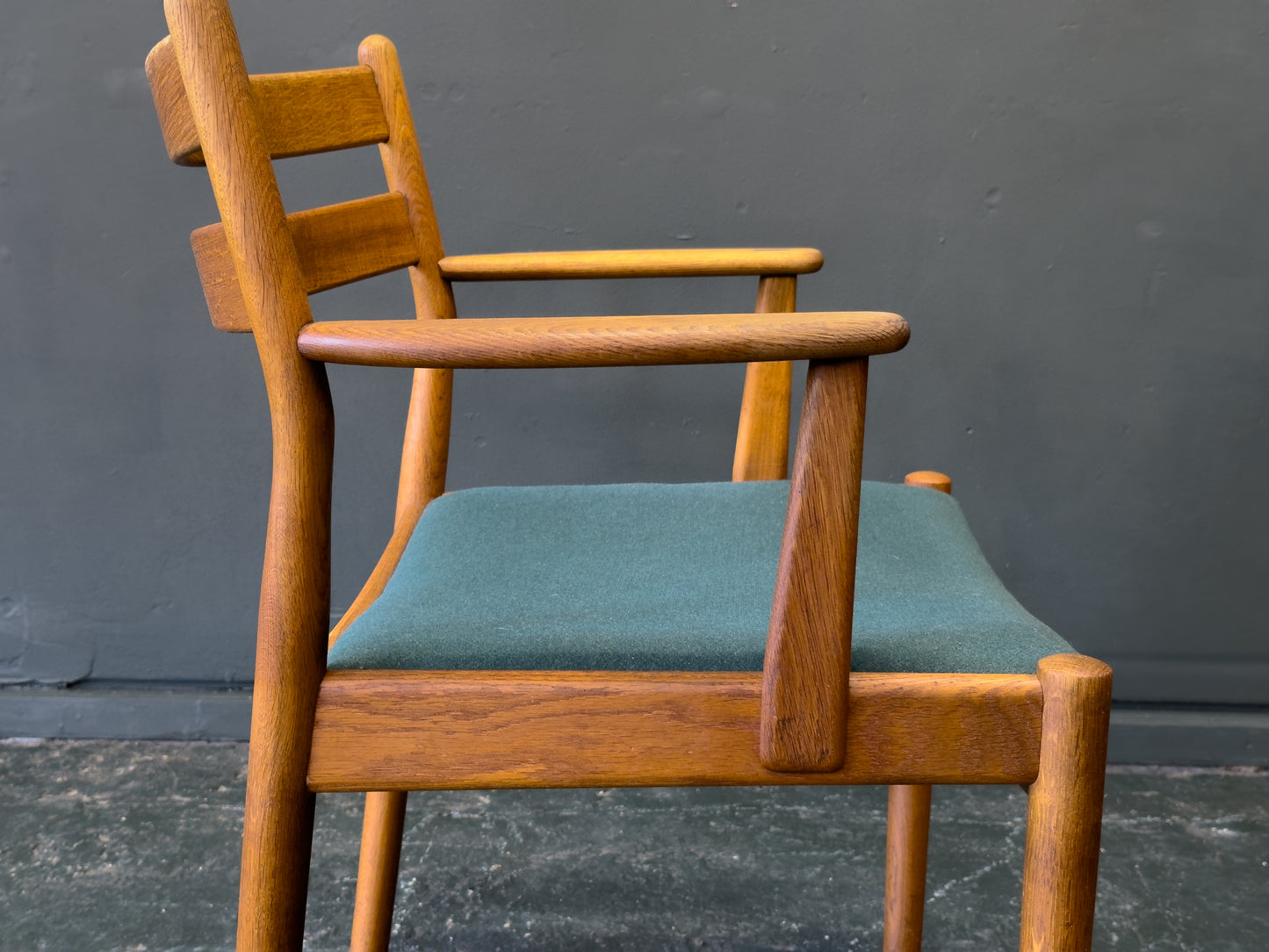 Oak Upholstered Chair